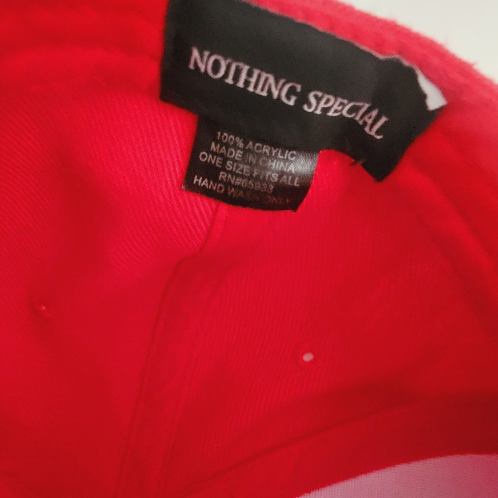 Other Nothing Special Red Snapback Baseball Hat Size ONE SIZE - 5 Thumbnail
