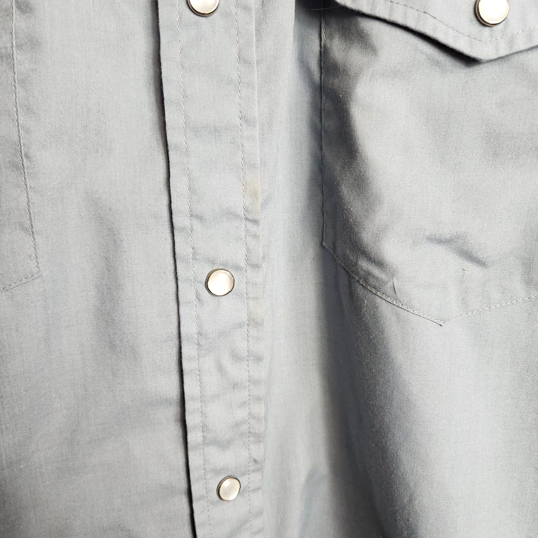 Vintage VINTAGE Northern Plains Mens Shirt LS Blue Western Pearl Snap Point Collar 16.5x33 VTG Size US L / EU 52-54 / 3 - 4 Thumbnail