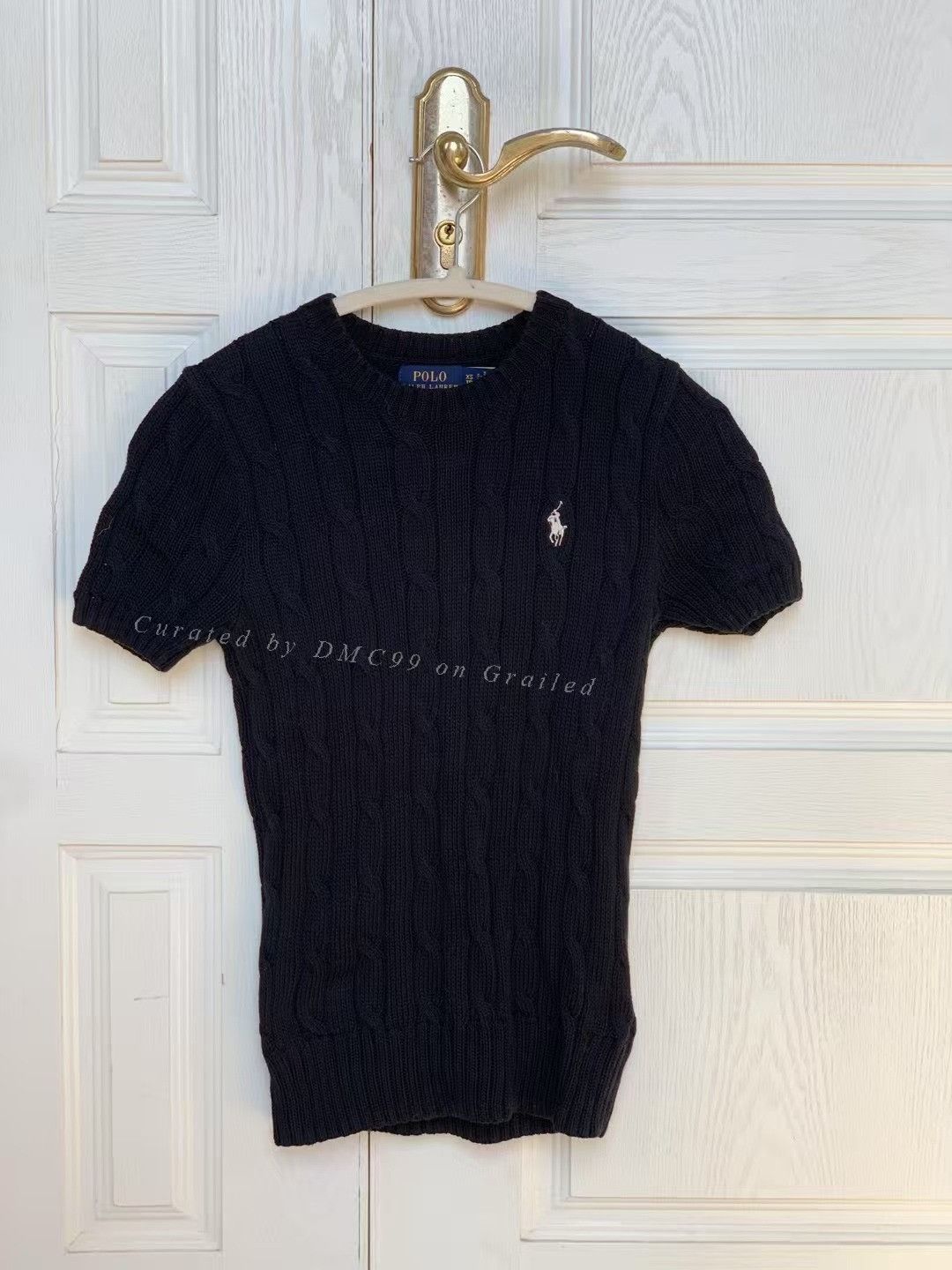 Polo Ralph Lauren Polo Ralph Lauren Cable Knit Short-Sleeve Sweater Size XS / US 0-2 / IT 36-38 - 1 Thumbnail