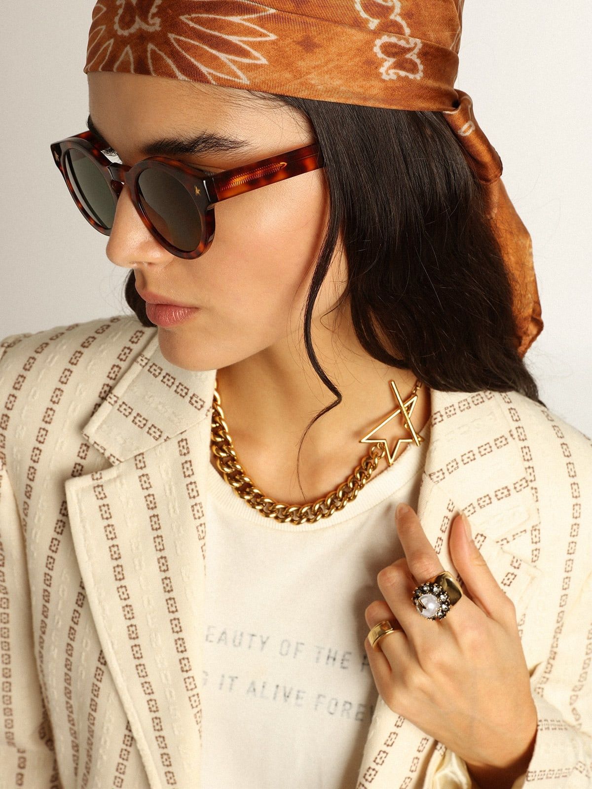 Golden Goose o1y0725 Blazer in Beige Size XS / US 0-2 / IT 36-38 - 3 Thumbnail