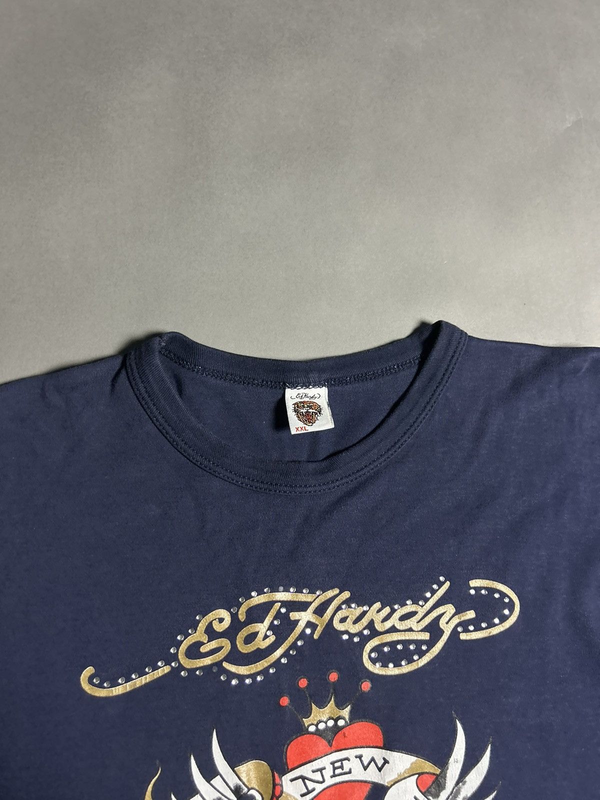 Christian Audigier Ed Hardy Christian Audigier vintage navy longsleeve t-shirt Size US L / EU 52-54 / 3 - 3 Thumbnail