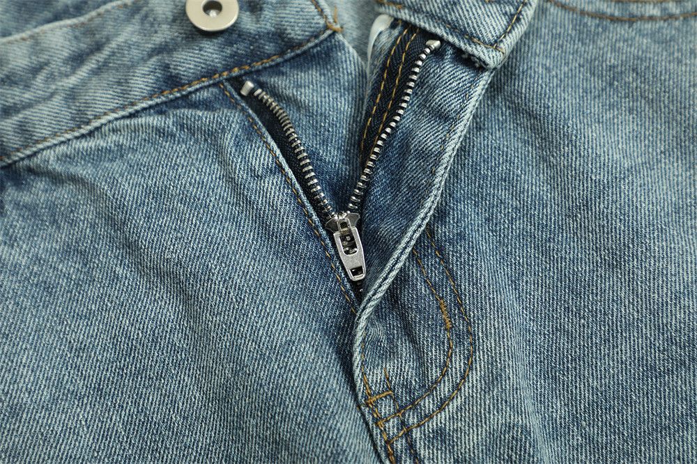 Japanese Brand × Jean American washed loose straight wide-leg jeans y2k Size US 32 / EU 48 - 5 Thumbnail