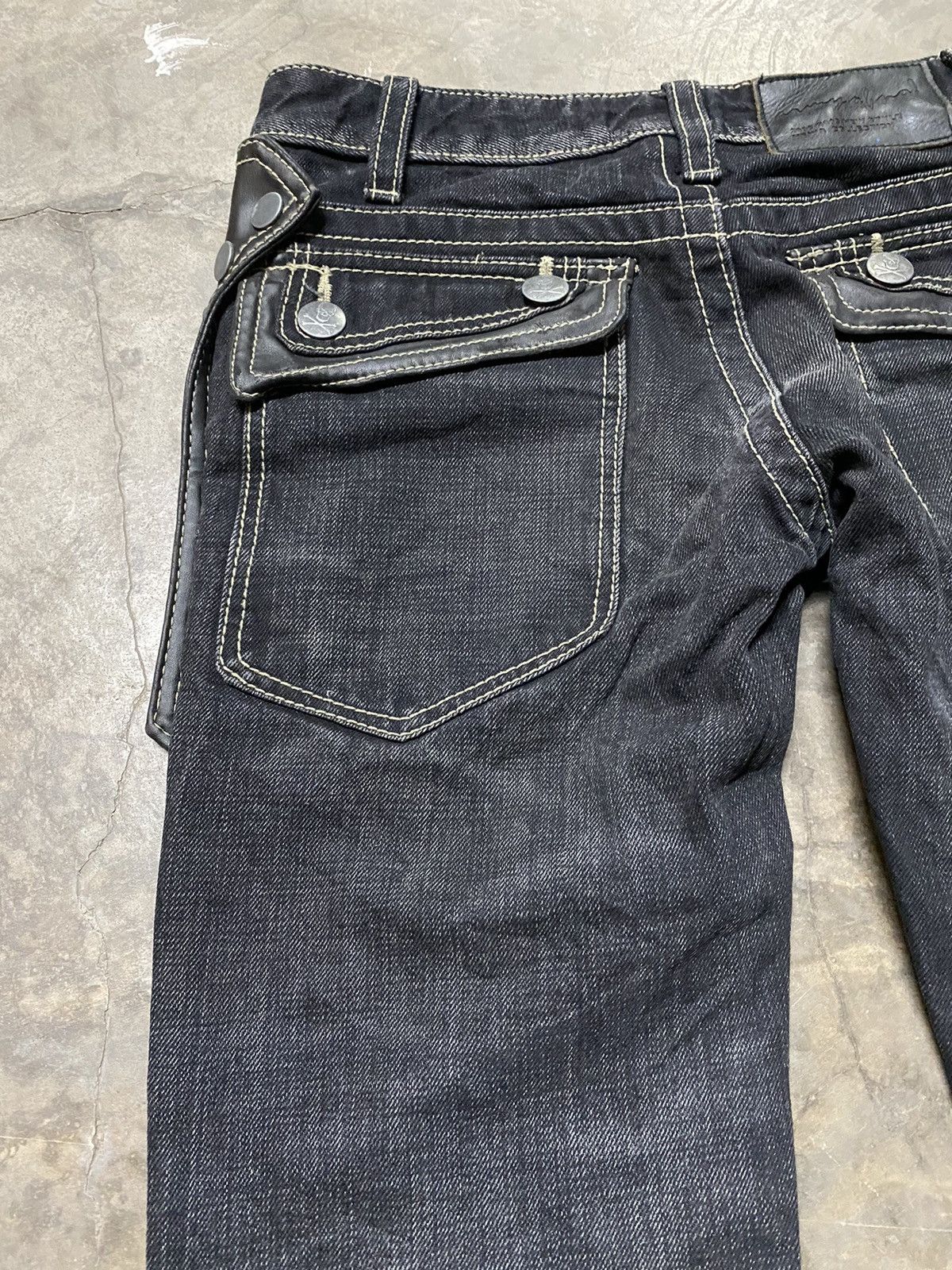 Japanese Brand × Tornado Mart Japan Flare Jeans Skull Punk Army of NO! #3 Size US 32 / EU 48 - 12 Thumbnail