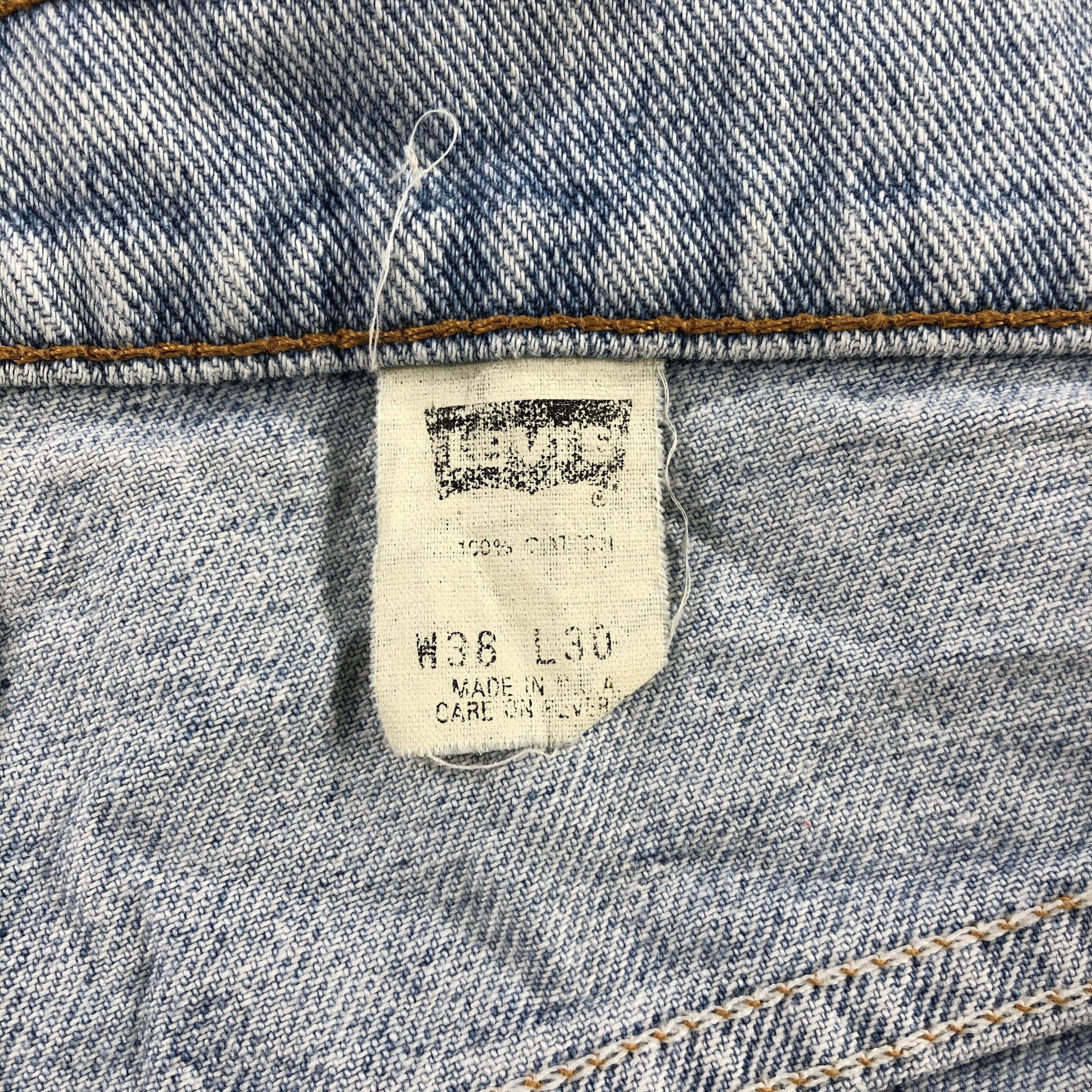 Levi's × Vintage Vintage 90s Light Wash Levis 554 Jeans-JM3165 Size US 37 - 12 Thumbnail