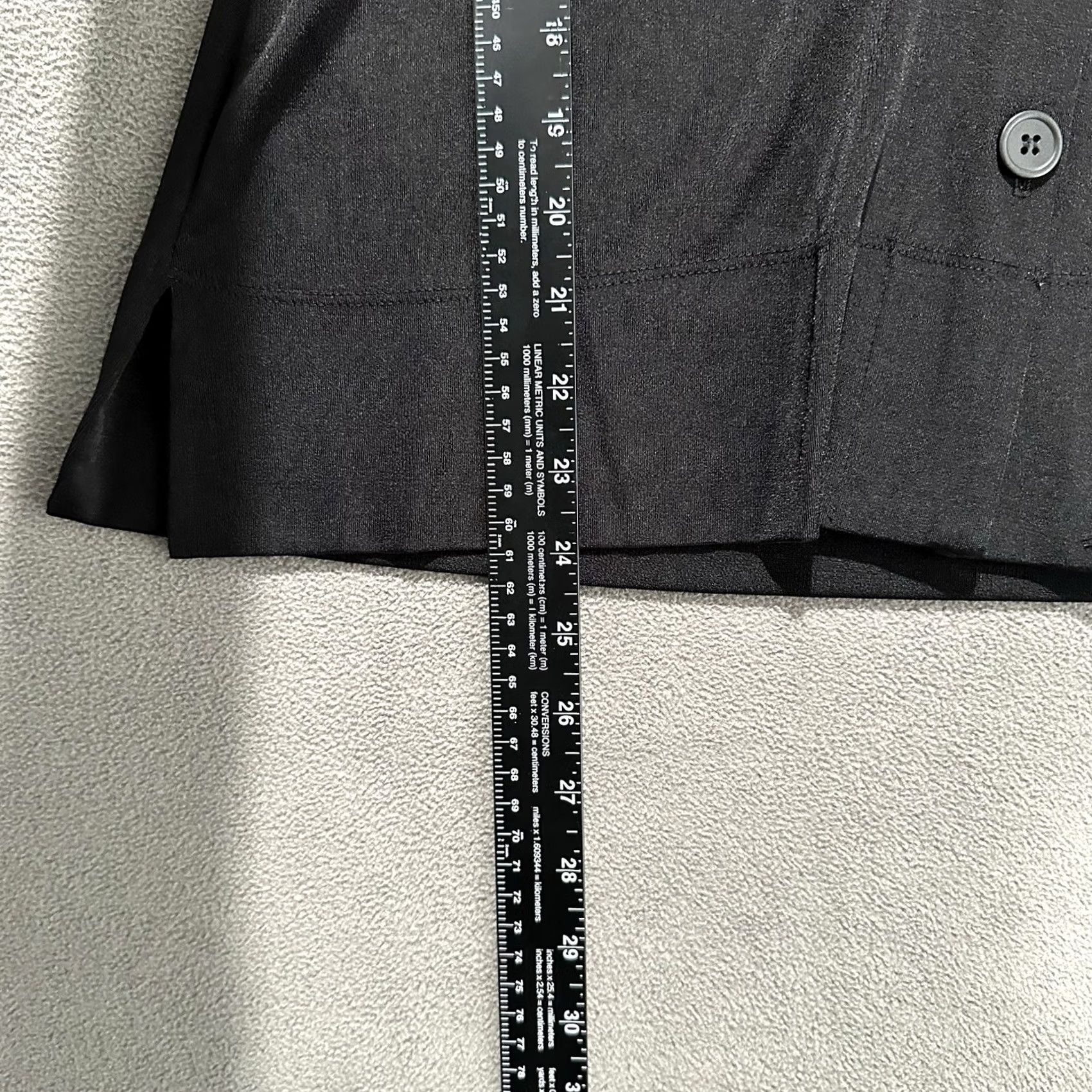 Vintage Notations Womens Button Front Cardigan L Black V-Neck Long Sleeve Top Size L / US 10 / IT 46 - 7 Thumbnail