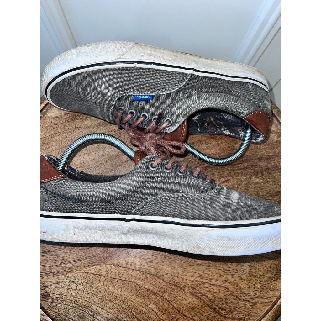 Vans Vans Era 59 Men's Size 9.5 Gray Canvas Leather Accent Size US 9.5 / EU 42-43 - 5 Thumbnail