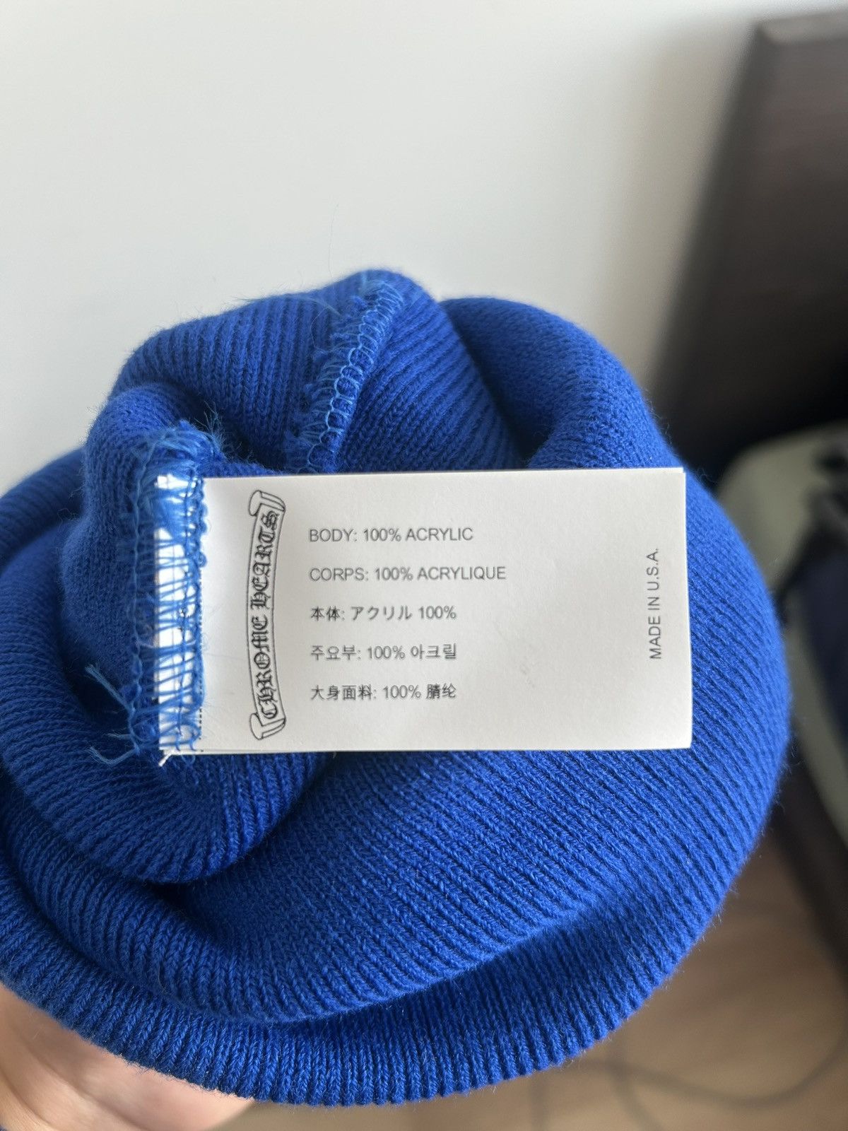 Chrome Hearts Blue Chrome Hearts Beanie Size ONE SIZE - 3 Thumbnail