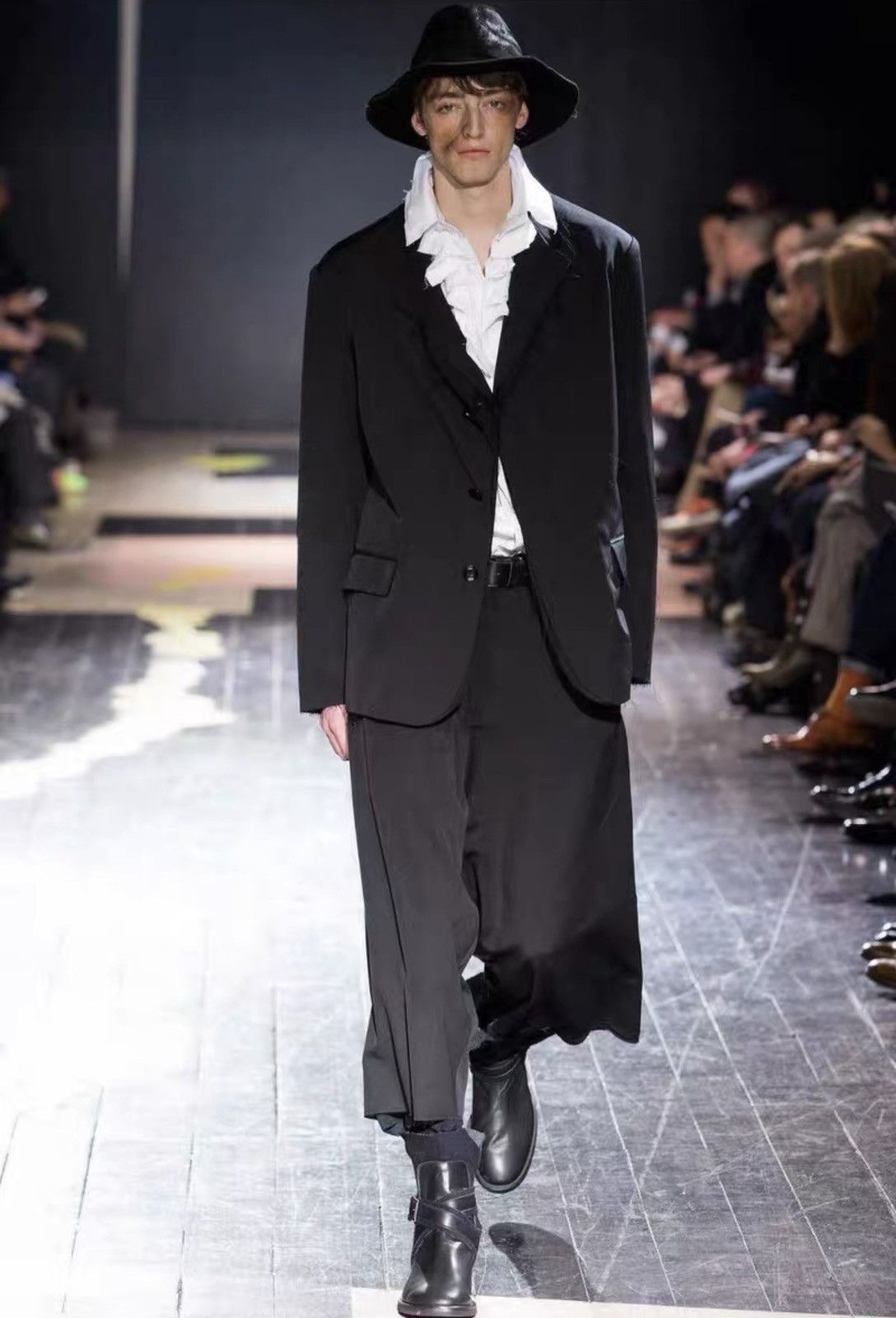 Yohji Yamamoto Yohji Yamamoto 15AW Triple Cut-Out Skirt Wide-Leg Pants Size US 32 / EU 48 - 9 Thumbnail