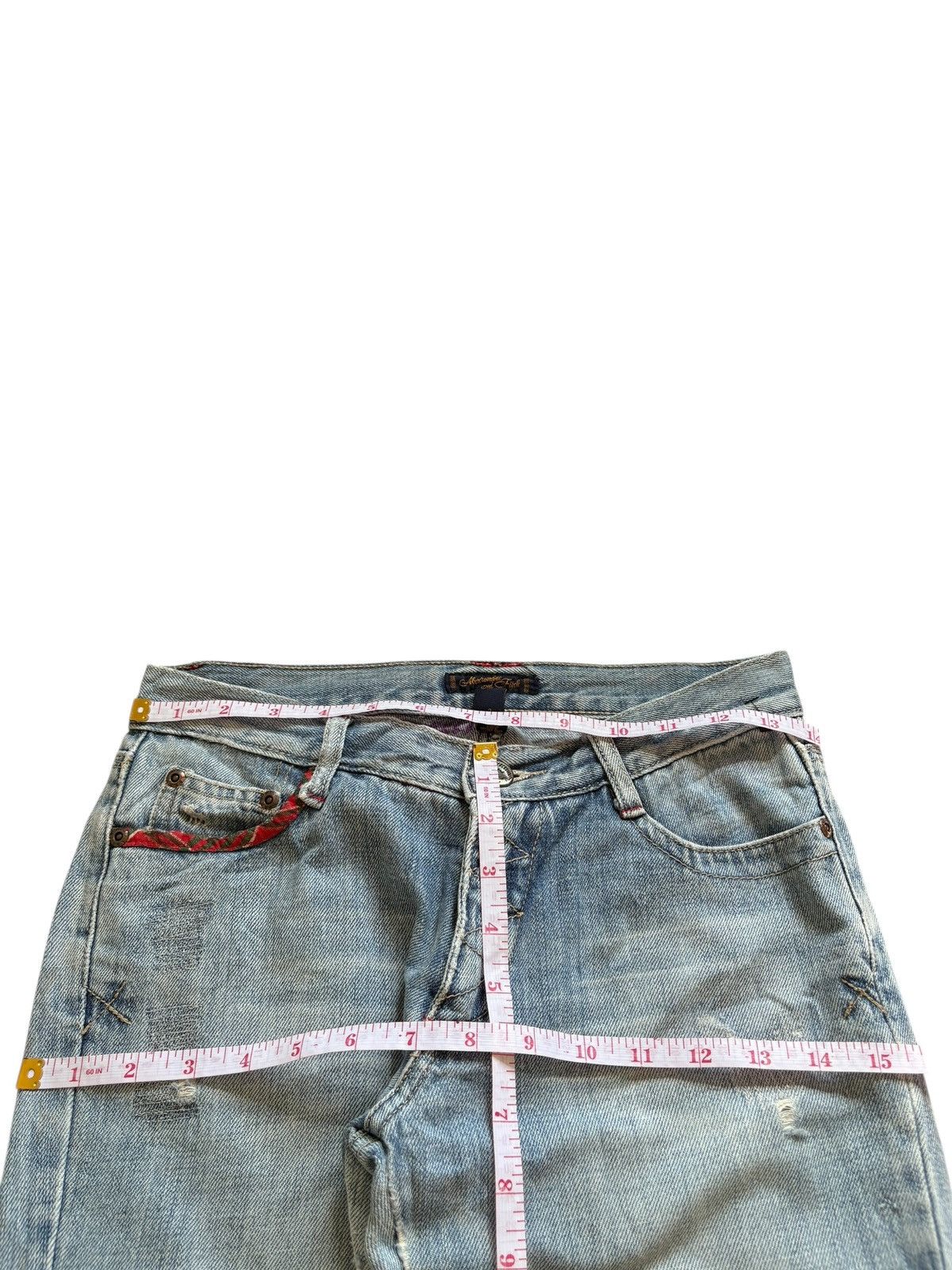 Abercrombie & Fitch Vintage Abercrombie Faded Wash Distressed Bootcut Flare Jean Size US 28 / EU 44 - 11 Thumbnail