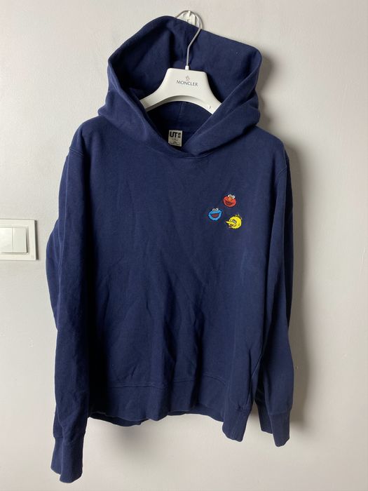 Uniqlo Uniqlo x Kaws x Sesame Street hoodie small logo Grailed