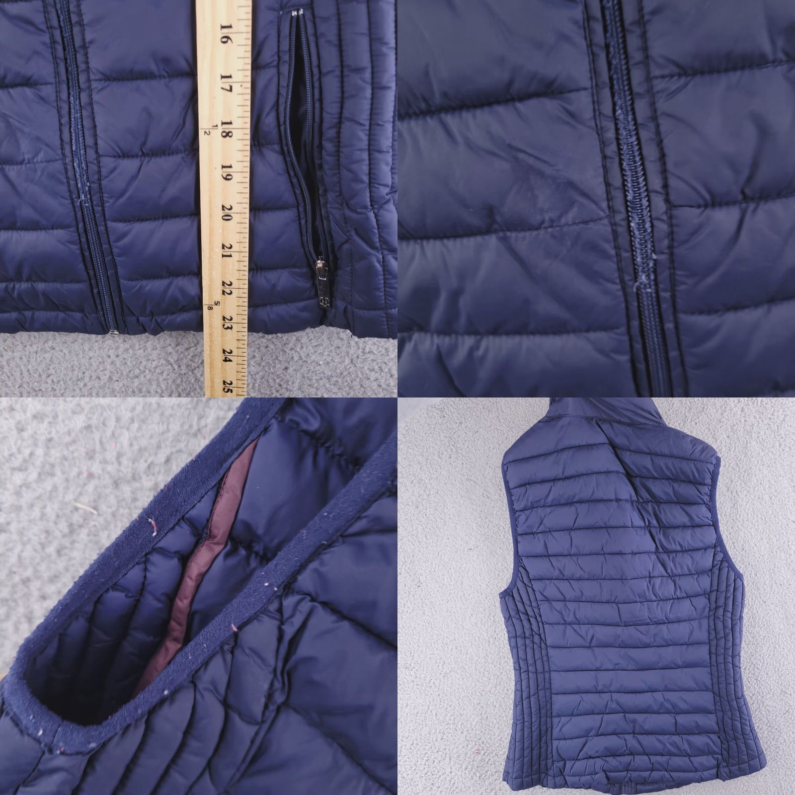 Tommy Hilfiger Tommy Hilfiger Puffer Vest Womens Small Blue Navy Sleeveless Packable Size S / US 4 / IT 40 - 9 Thumbnail