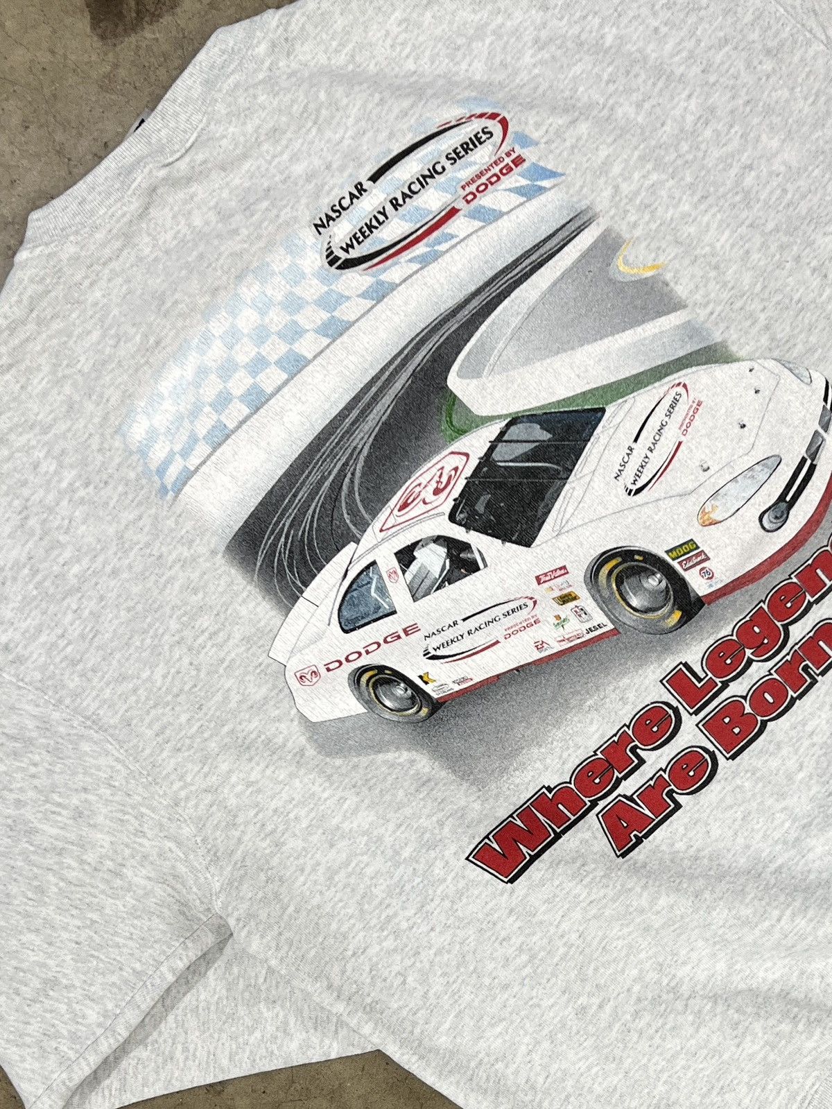 NASCAR Vintage NASCAR Dodge Weekly Racing Legends Born Crewneck XL Size US XL / EU 56 / 4 - 1 Thumbnail