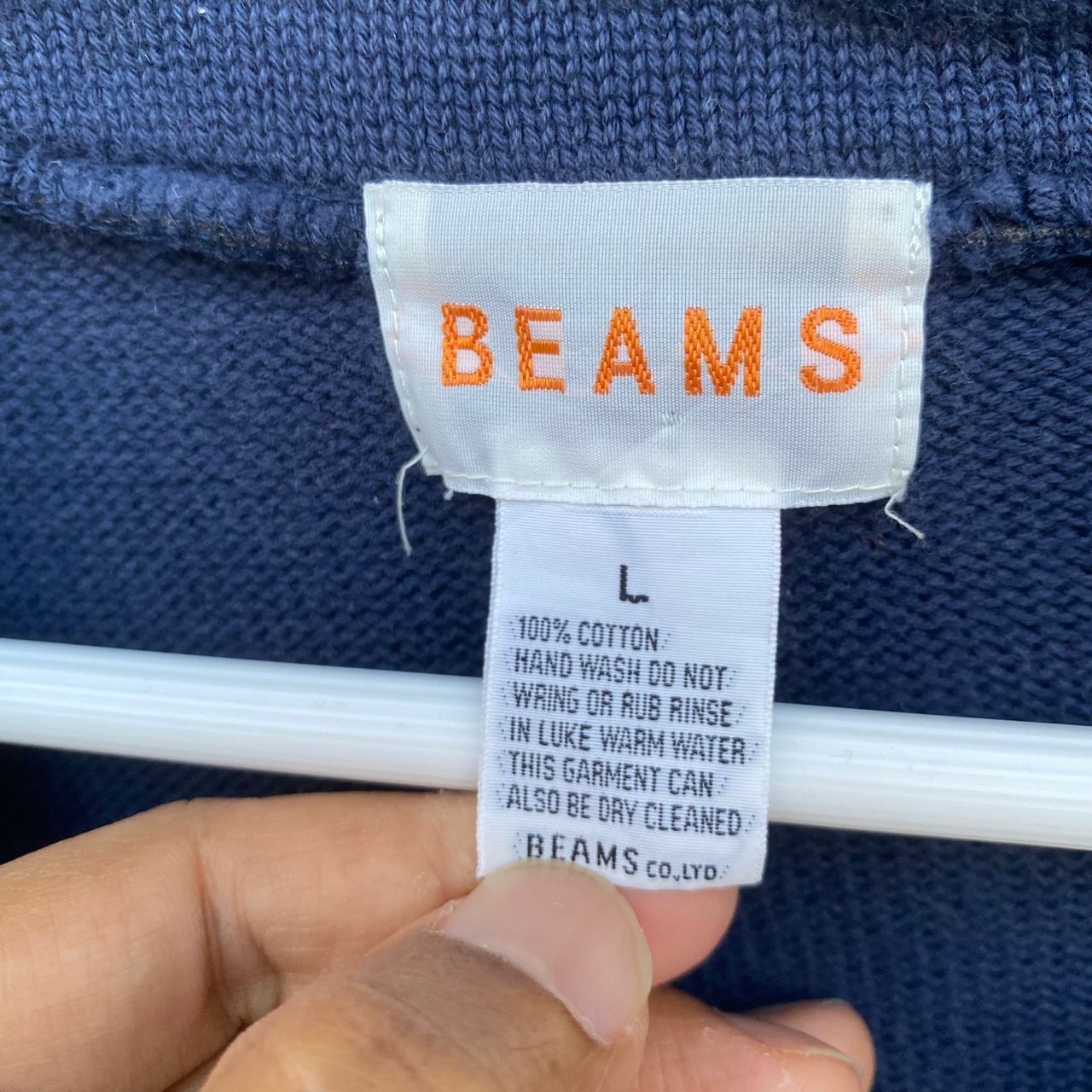 Beams Japan Vintage Beams Japanese Brand Cardigan Knitwear Size US L / EU 52-54 / 3 - 7 Thumbnail