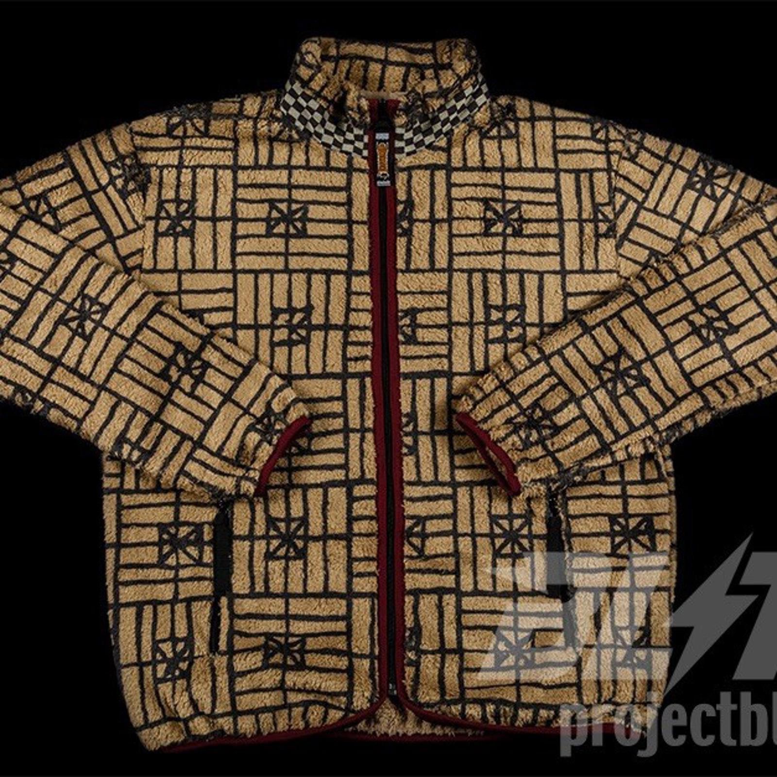 Kapital Kapital Fork Domino Pattern Fleece Zip Blouson Beige Size 4 Size US XL / EU 56 / 4 - 1 Thumbnail
