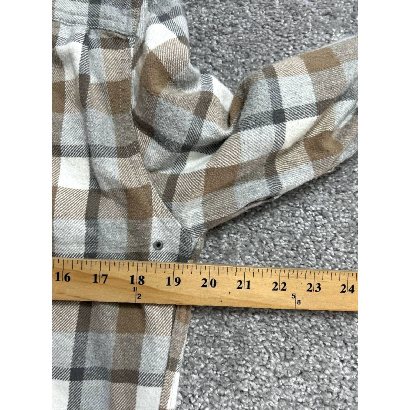 Prana prAna Flannel Shirt Mens Small Multicolor Plaid Cotton Slim Fit Chest Pockets Size US S / EU 44-46 / 1 - 6 Thumbnail