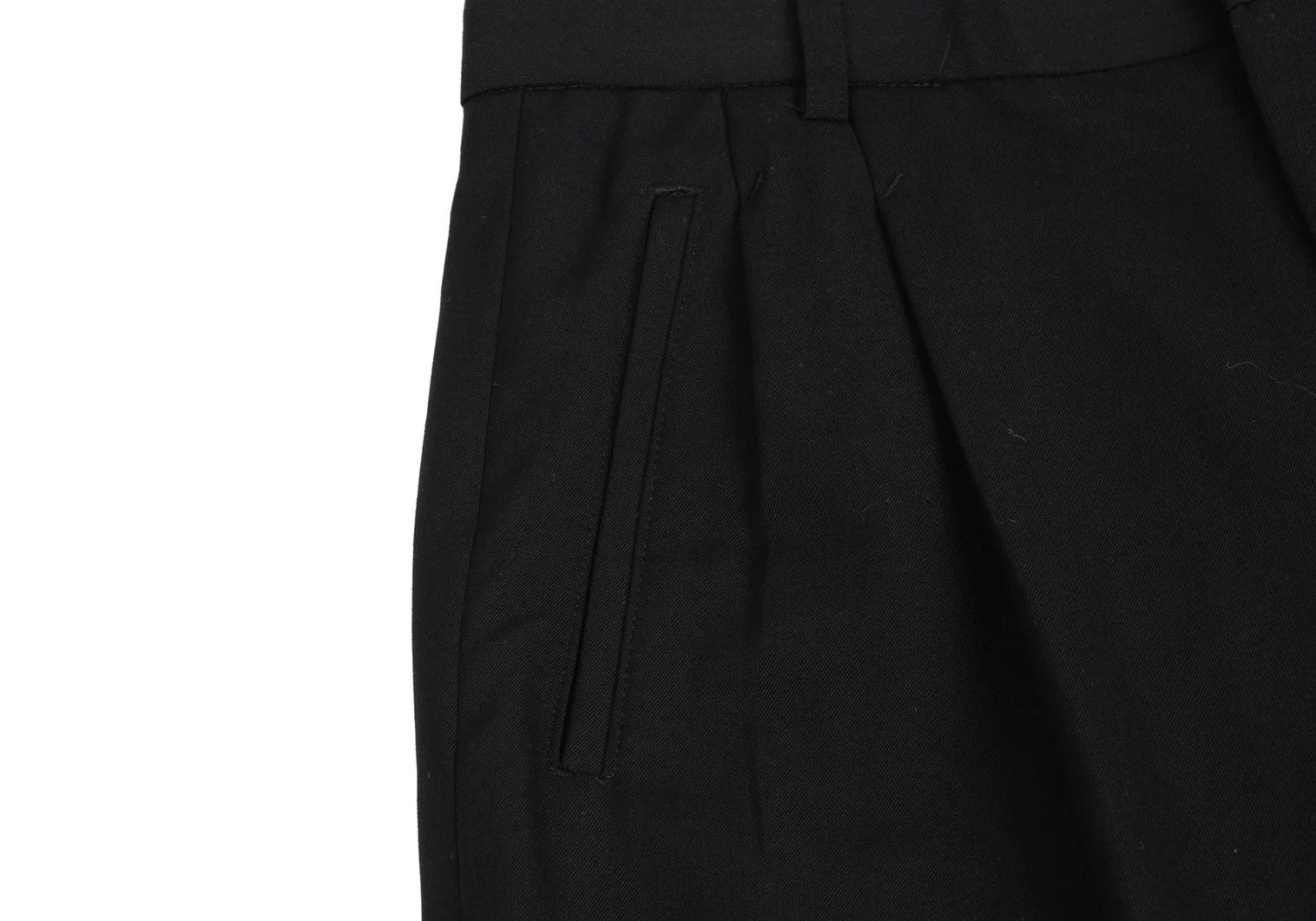 Jean Paul Gaultier Wool Gabardine Trousers in Black, Size 48 Size US 32 / EU 48 - 4 Thumbnail