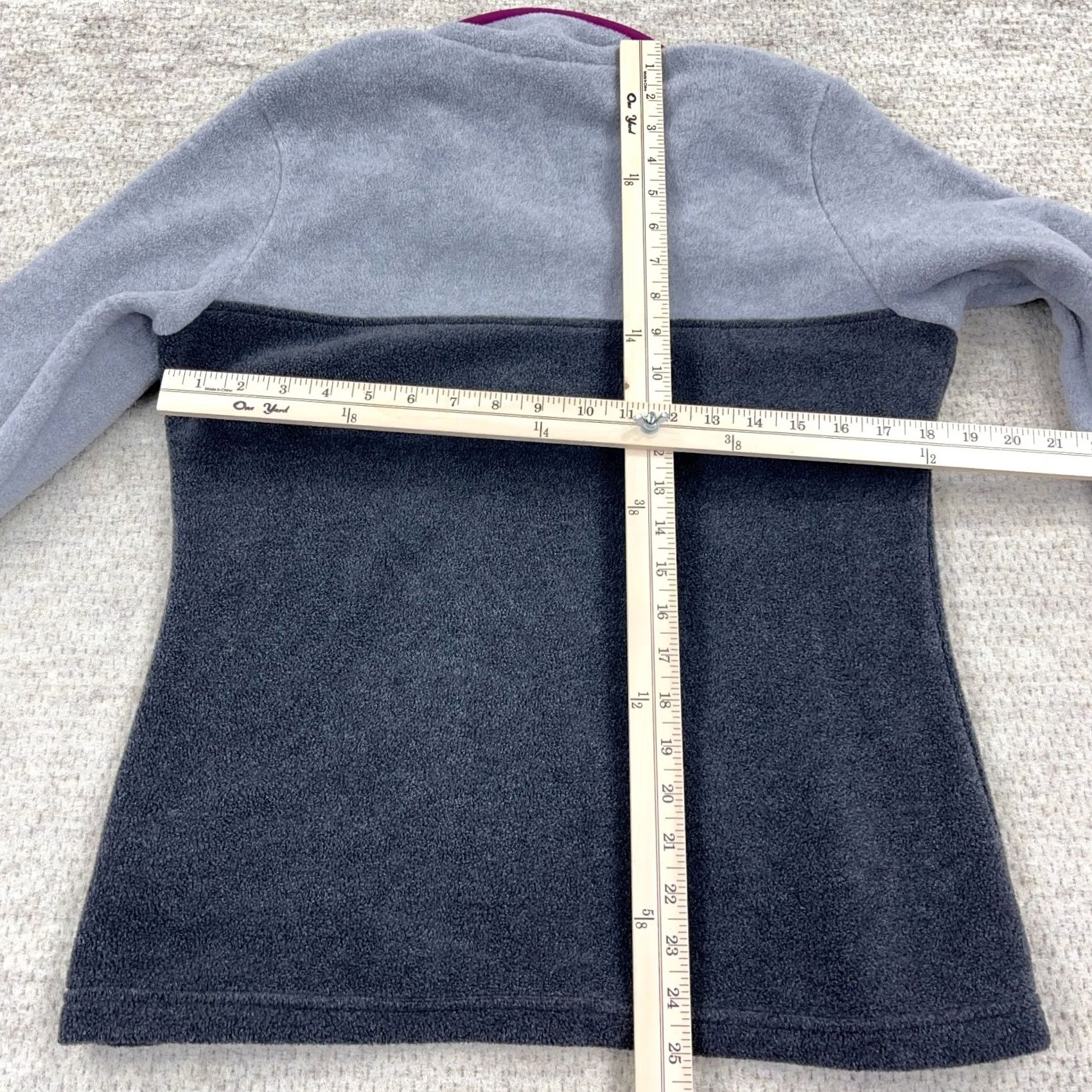 Pinko Columbia Sweater Women Small Gray Pink Fleece Pullover Snap T Benton Springs Size S / US 4 / IT 40 - 5 Thumbnail