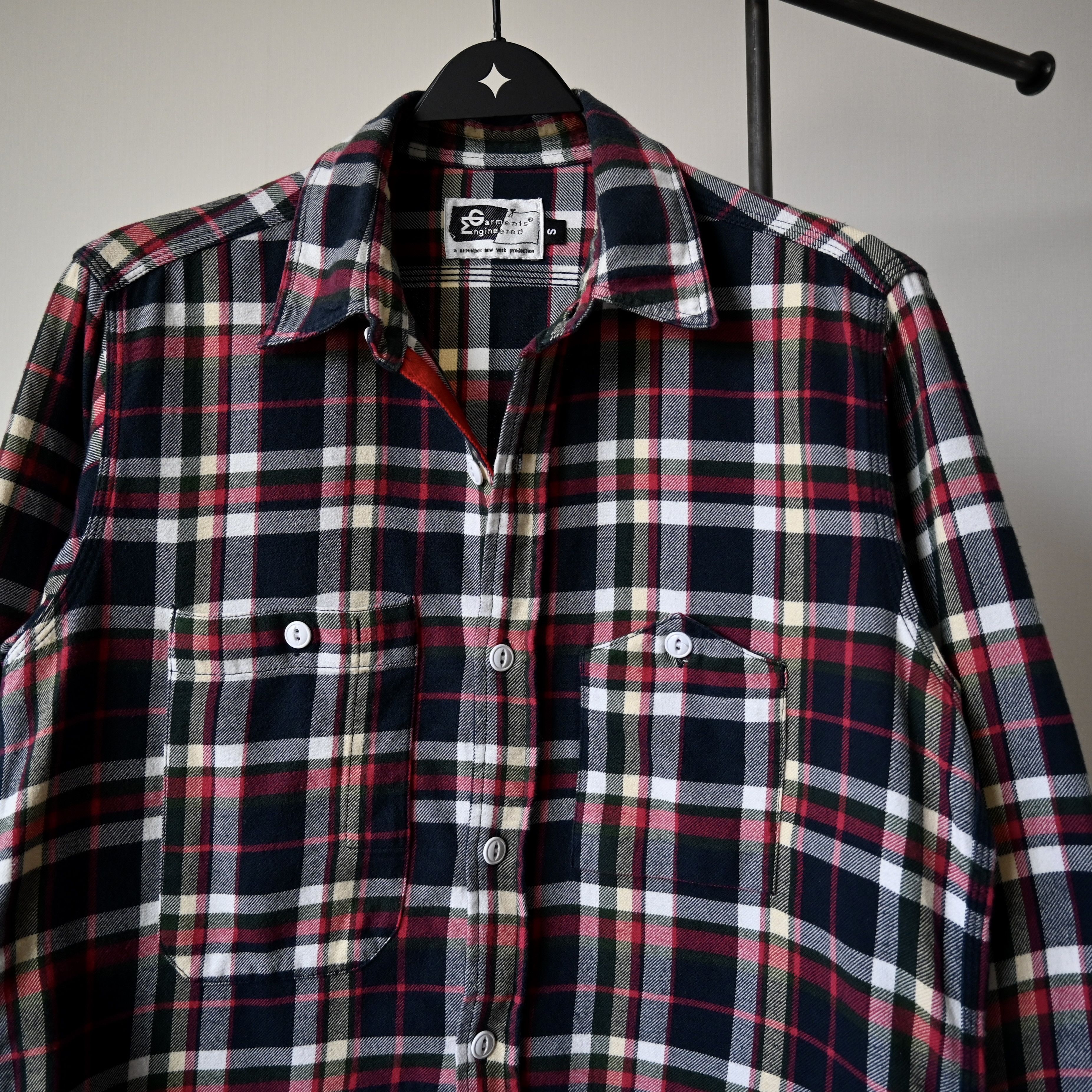 Engineered Garments VTG 2000s Engineered Garments flannel cotton work shirt Size US S / EU 44-46 / 1 - 7 Thumbnail