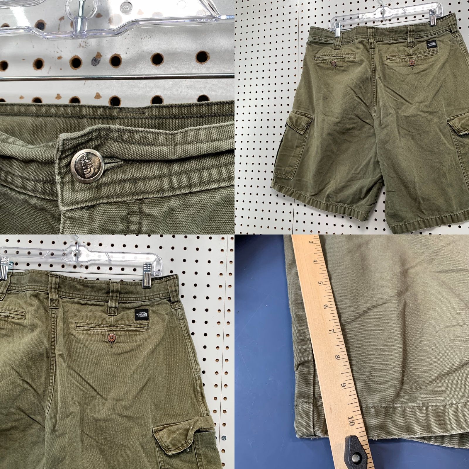 The North Face VINTAGE The North Face Cargo Shorts Mens 38 Faded Olive Green Outdoor 37x11.5 Size US 38 / EU 54 - 8 Thumbnail