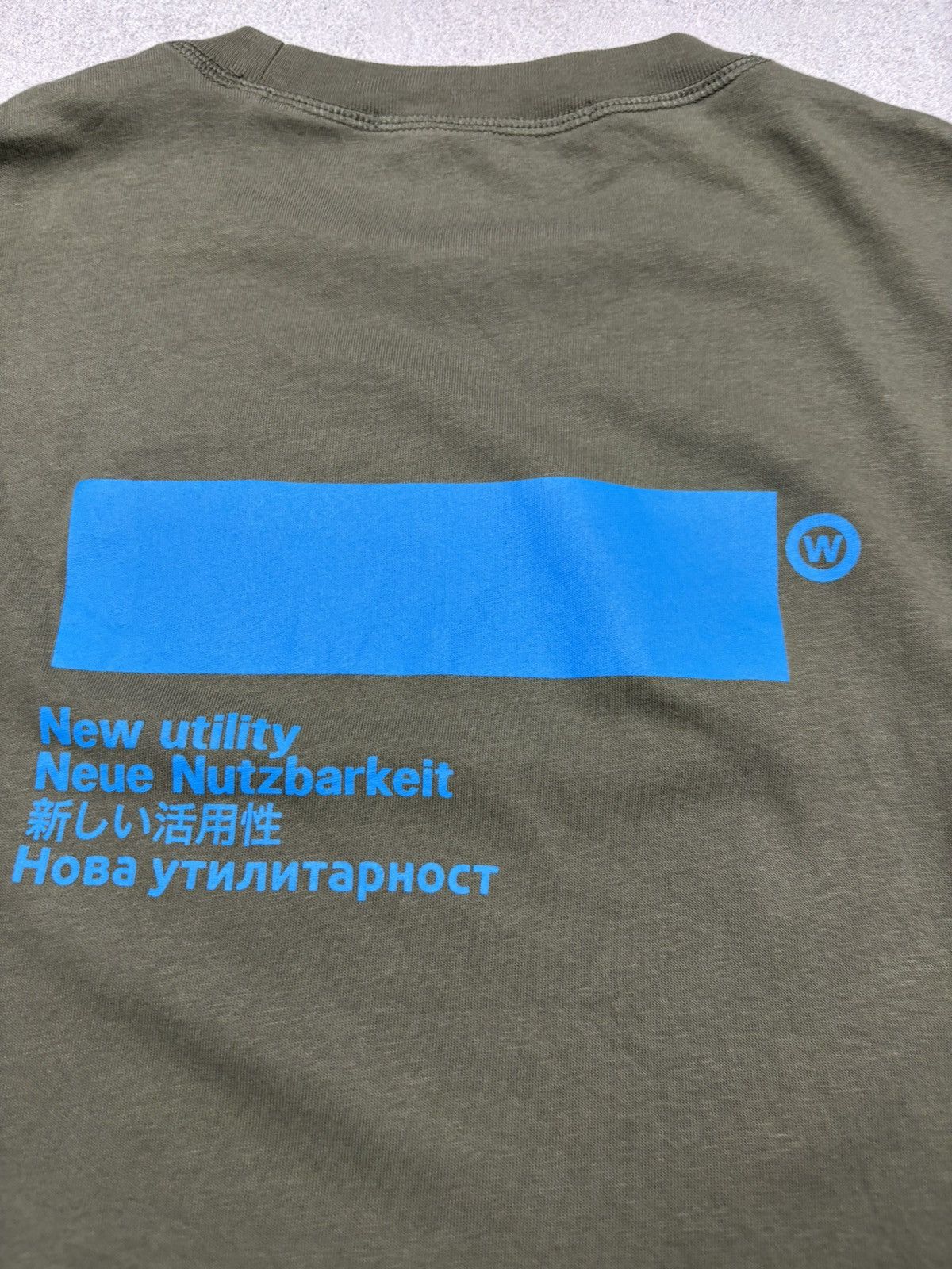 AFFXWRKS Affixworks New Utility Blue Block Graphic T-Shirt Olive M Size US M / EU 48-50 / 2 - 6 Thumbnail