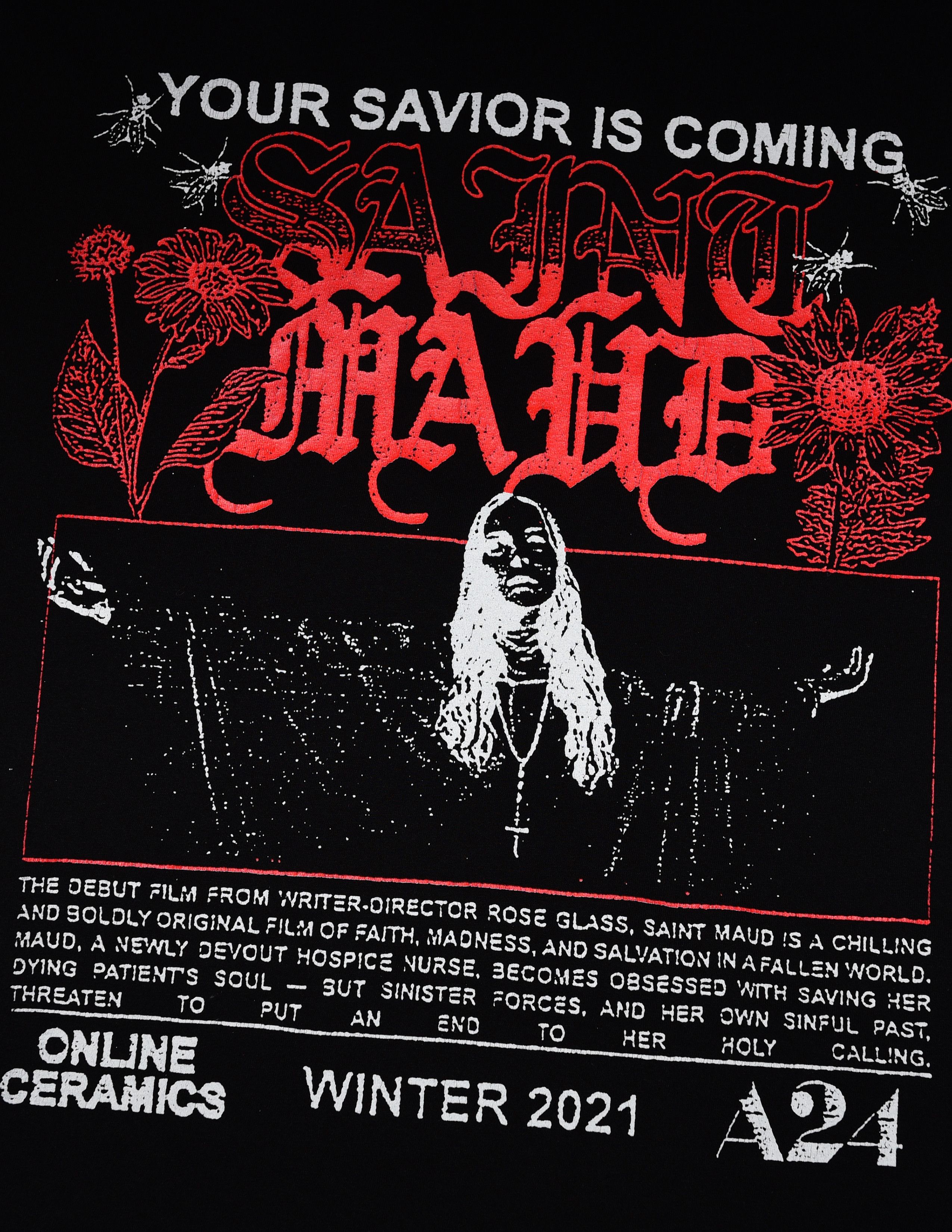 A24 × Online Ceramics Online Ceramics A24 Saint Maud 'To Save A Soul' Tee Size US XXL / EU 58 / 5 - 3 Thumbnail