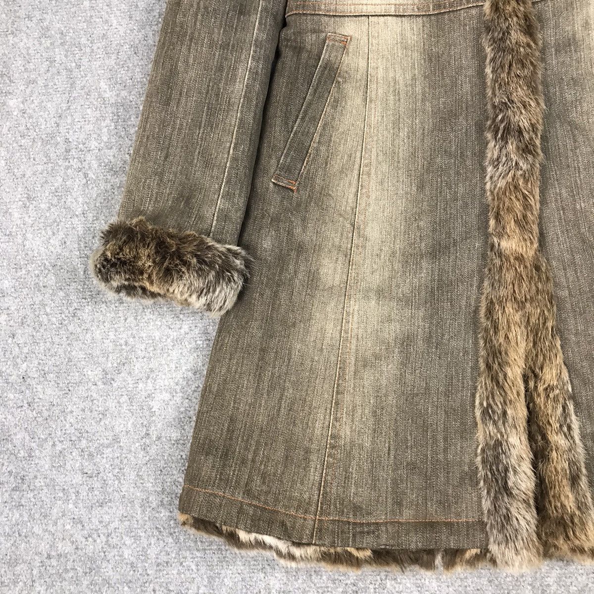 Burberry BURBERRY DENIM FUR STYLE LONG JACKET Size XS / US 0-2 / IT 36-38 - 5 Thumbnail