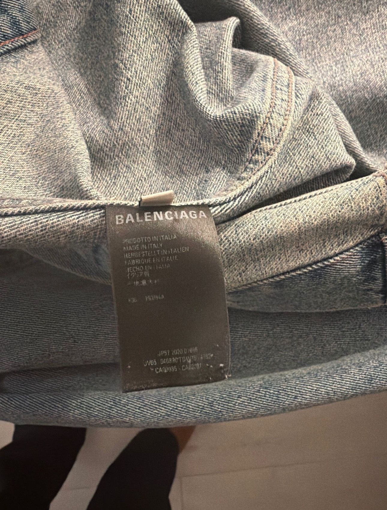 Balenciaga Balenciaga Denim Jacket Size US L / EU 52-54 / 3 - 4 Thumbnail
