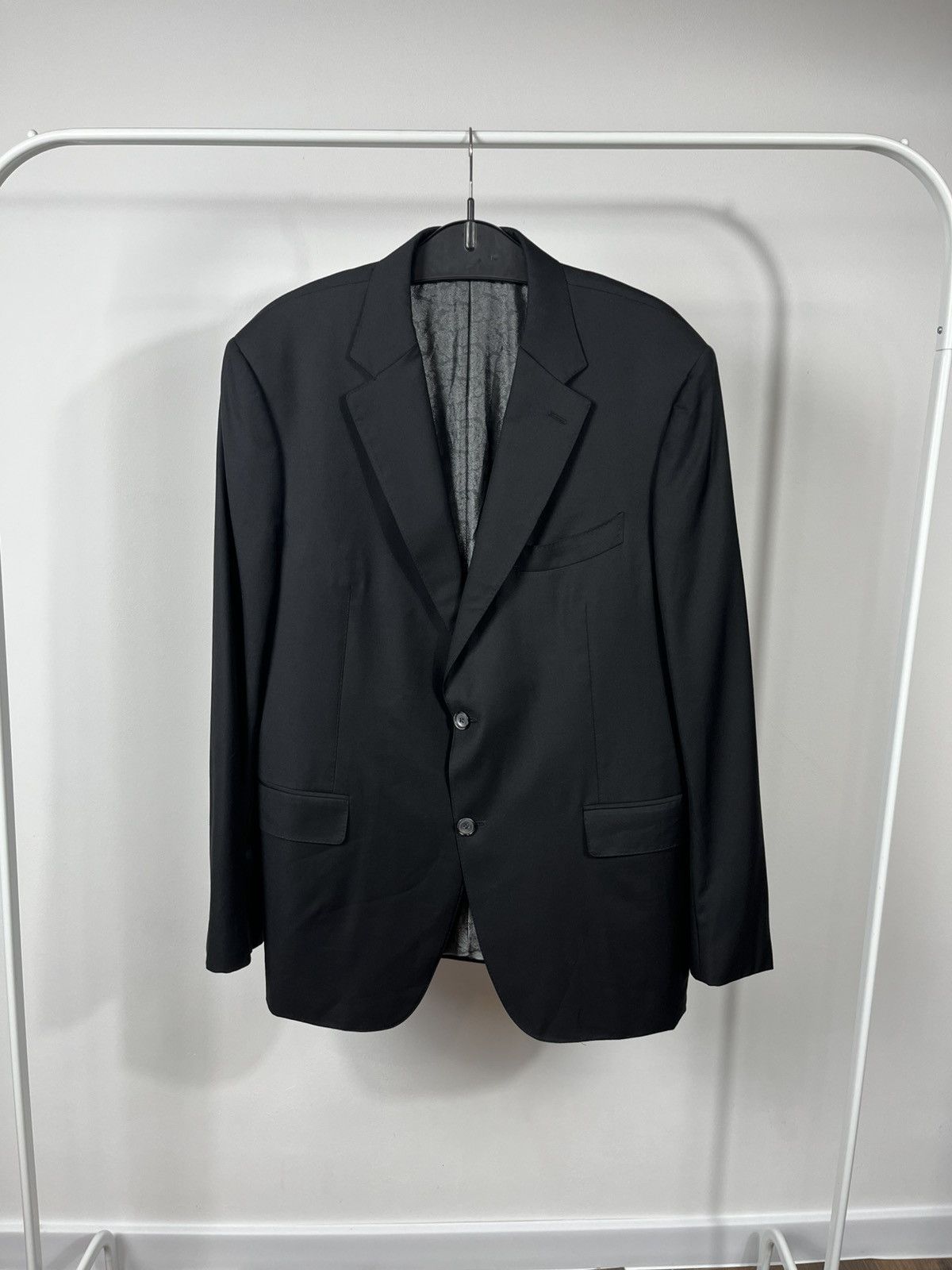 Canali Canali Super 150s Wool Blazer Black Made in Italy 56R Size 46R - 1 Thumbnail