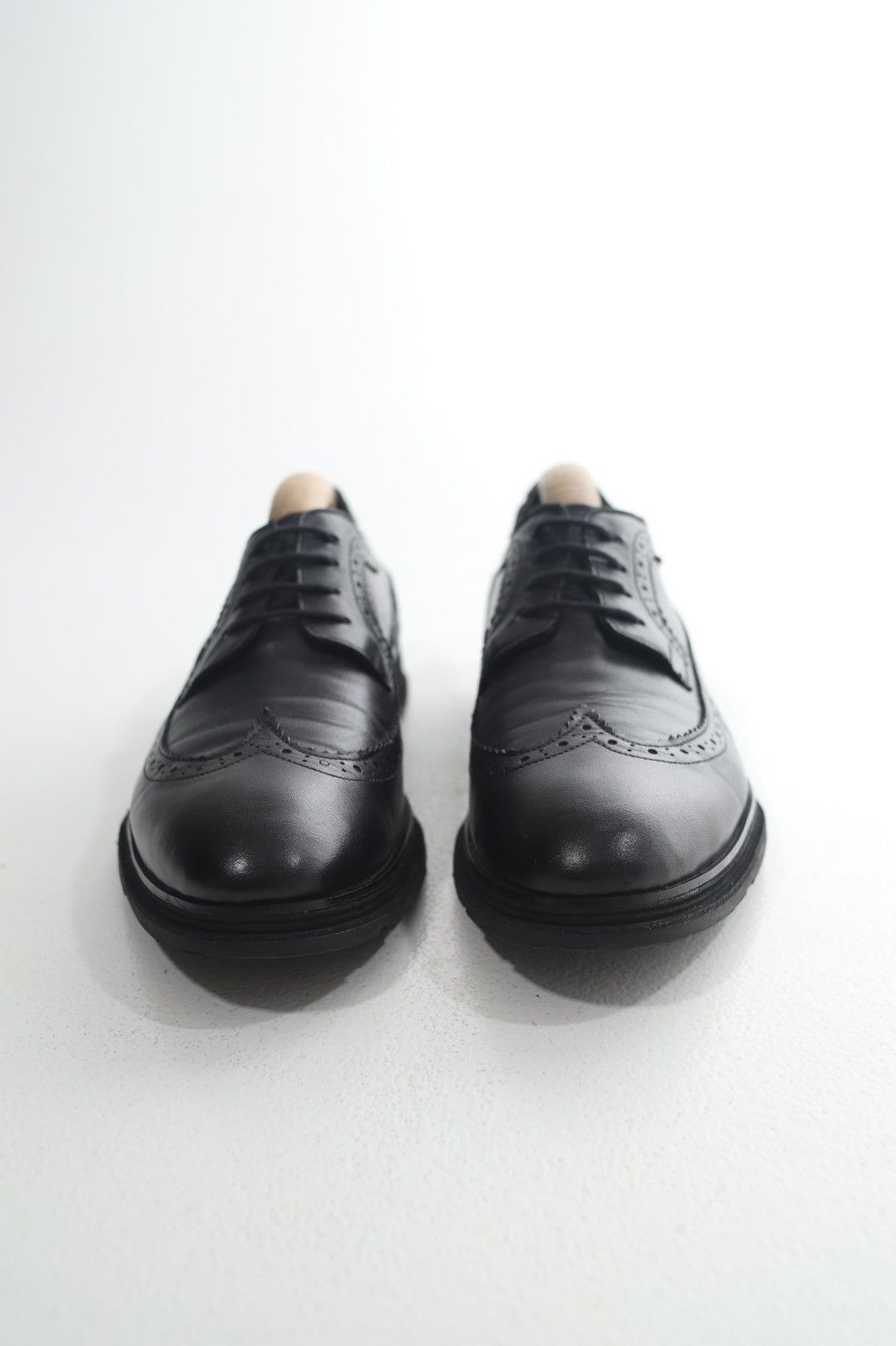 Prada PRADA Derby Leather Shoes Lace Rubber Sole Black Men’s Size US 8 / EU 41 - 3 Thumbnail