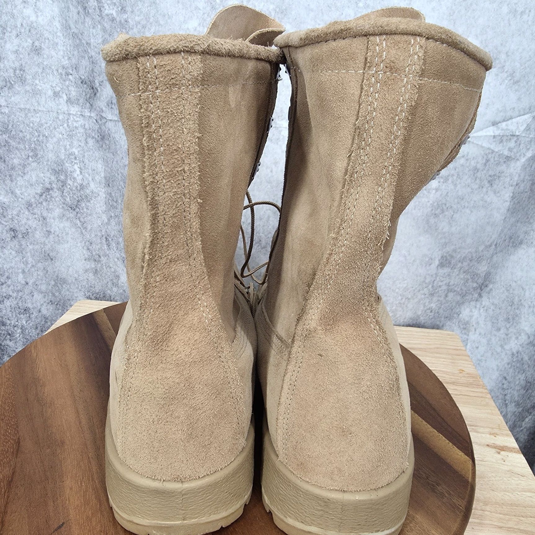 Vintage Bates Military Boots Men 12 Wide Brown Suede Cold Weather Tactical Combat 11461B Size US 12 / EU 45 - 6 Thumbnail