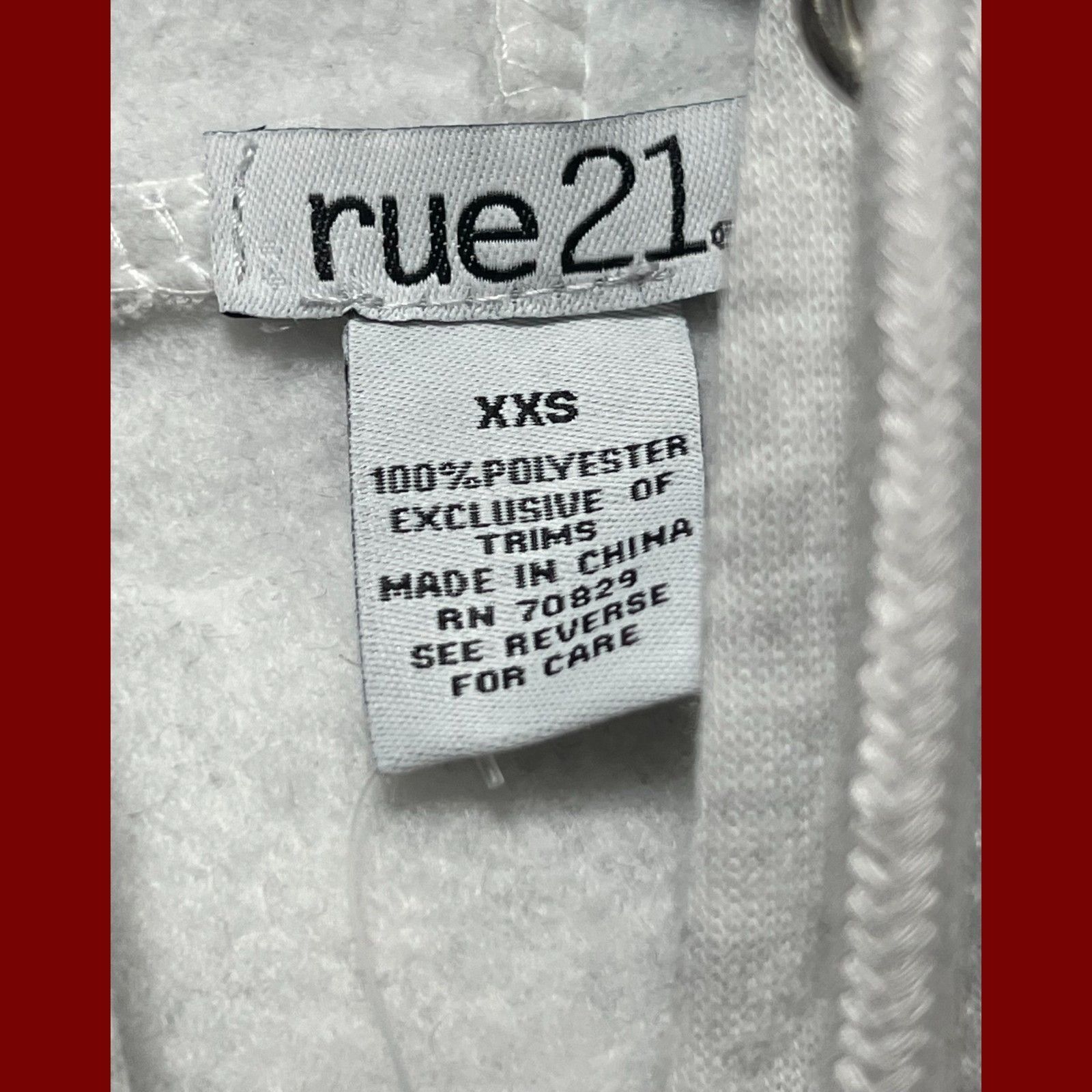 rue21 Rue 21 - Women's Long Sleeve Hooded Sweatshirt - Gray - XXS Size XXS / US 00 / IT 34 - 9 Thumbnail