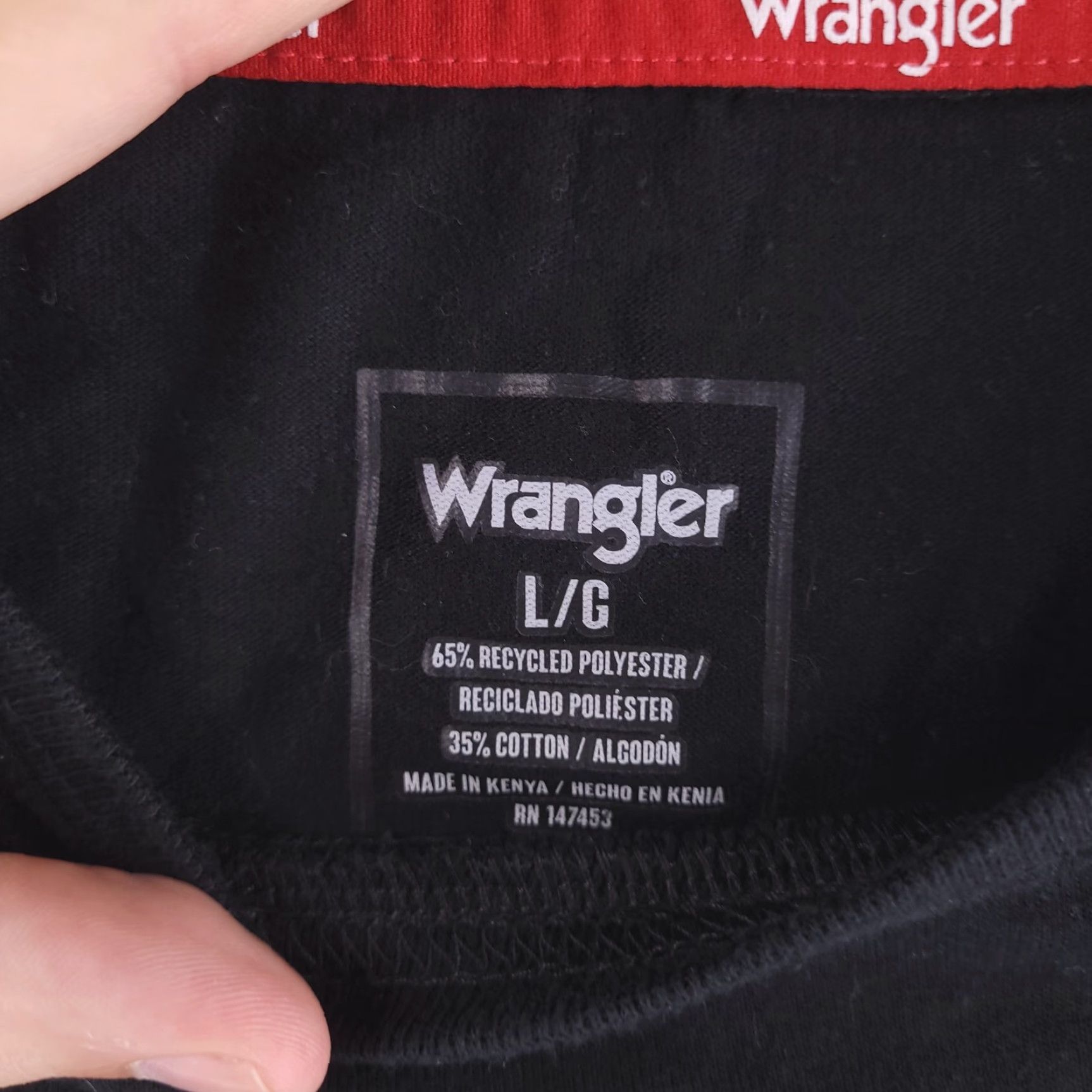 Wrangler Wrangler Shirt Mens Large Long Sleeve Black Workwear Casual Size US L / EU 52-54 / 3 - 3 Thumbnail