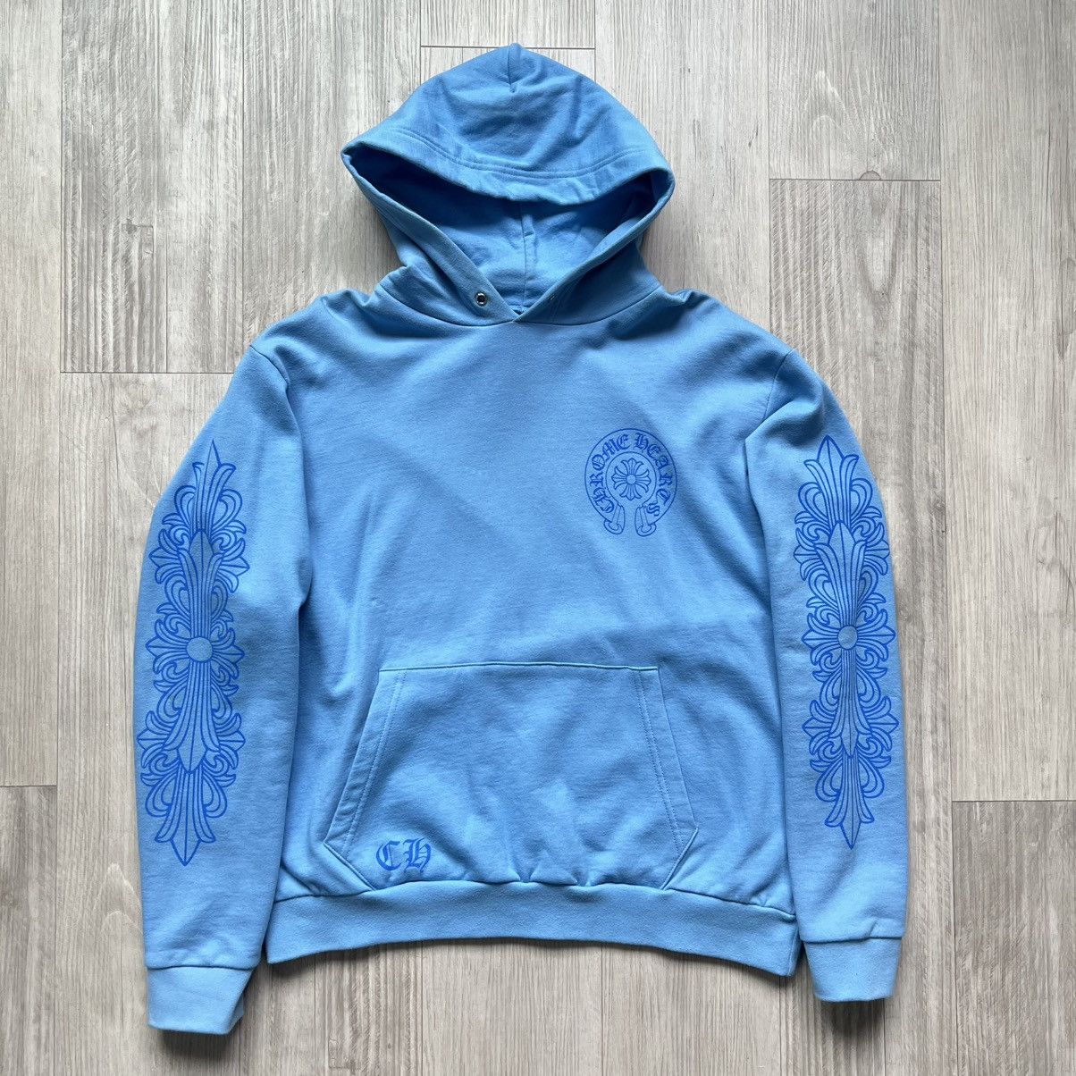Chrome Hearts Chrome Hearts Miami Exclusive Blue Floral Hoodie Size US L / EU 52-54 / 3 - 1 Thumbnail