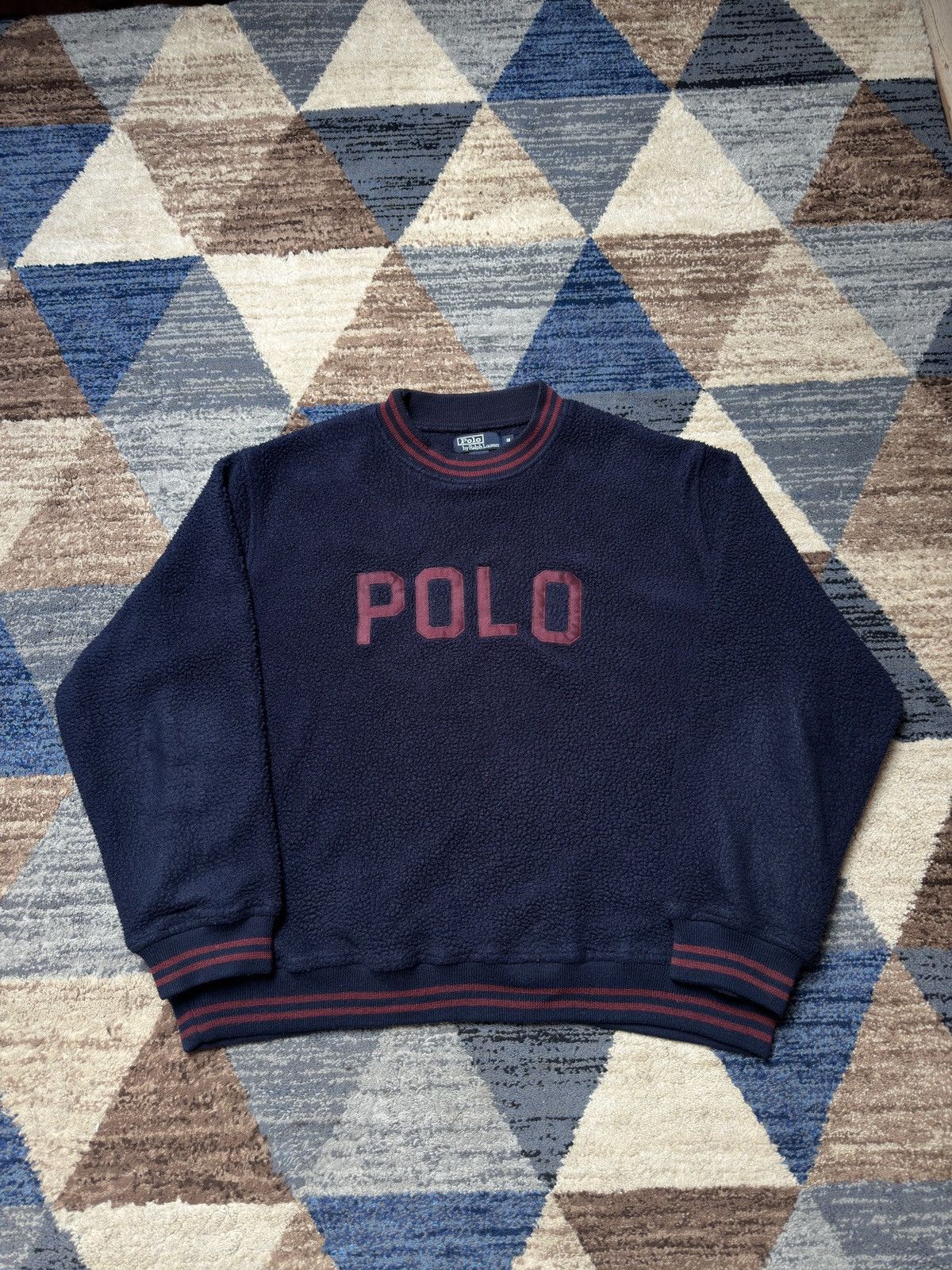 Polo Ralph Lauren Pullover Fleece Sherpa Vintage Sweatshirt
