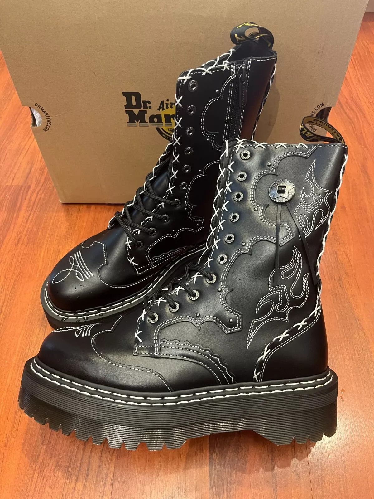 Dr. Martens US M 14 ~ DR. MARTENS JADON HI GOTHIC Americana Size US 14 / EU 47 - 6 Thumbnail