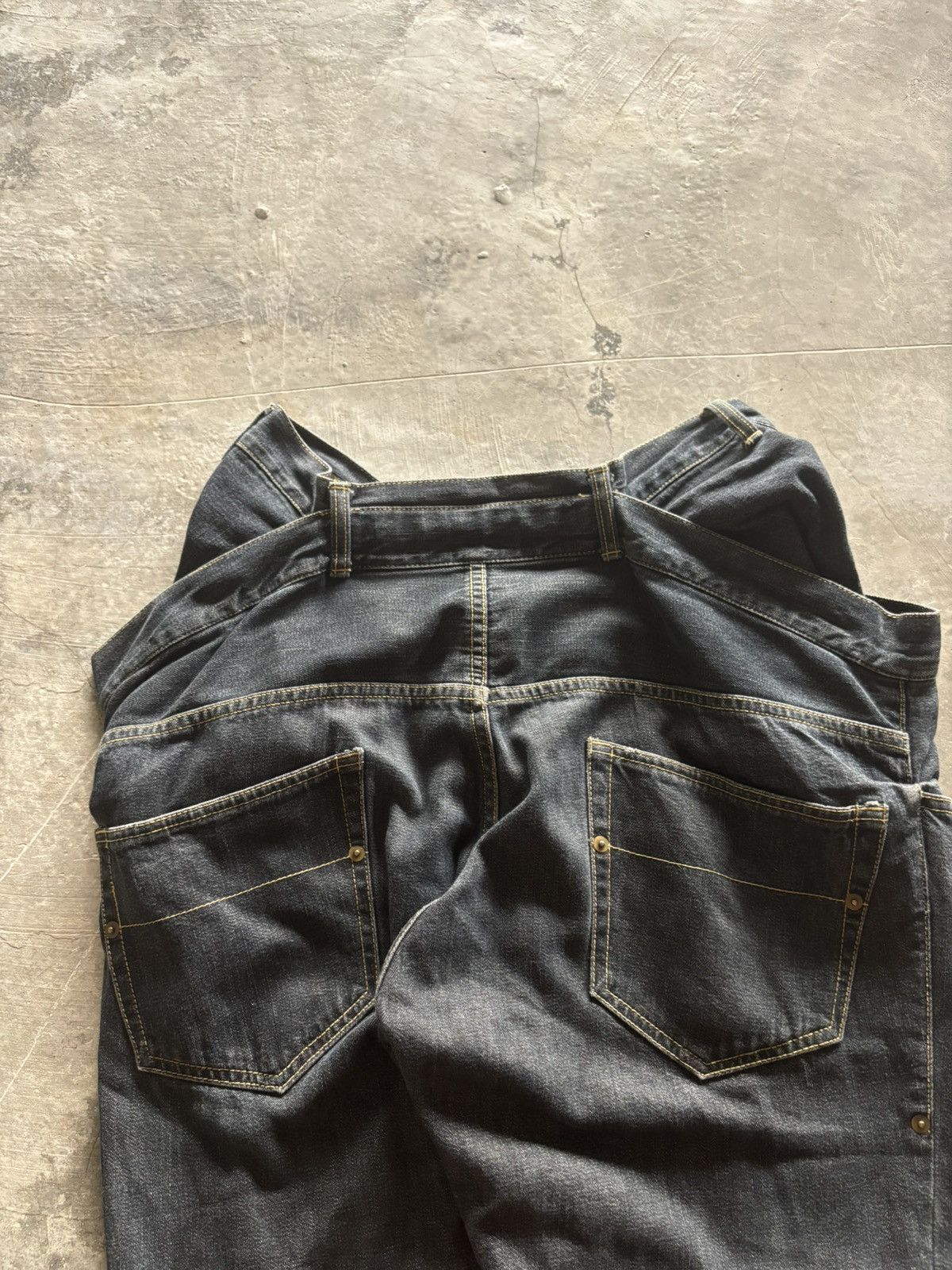 Frapbois FRAPBOIS doublewaist experimental jeans japanese punk gothic Size US 32 / EU 48 - 15 Thumbnail