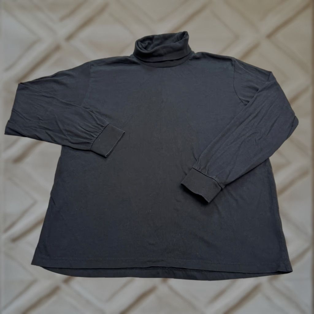 Urban Outfitters Urban Outfitters Shirt Mens XL Black 100% Cotton Turtleneck Long Sleeve Knit Size US XL / EU 56 / 4 - 1 Thumbnail