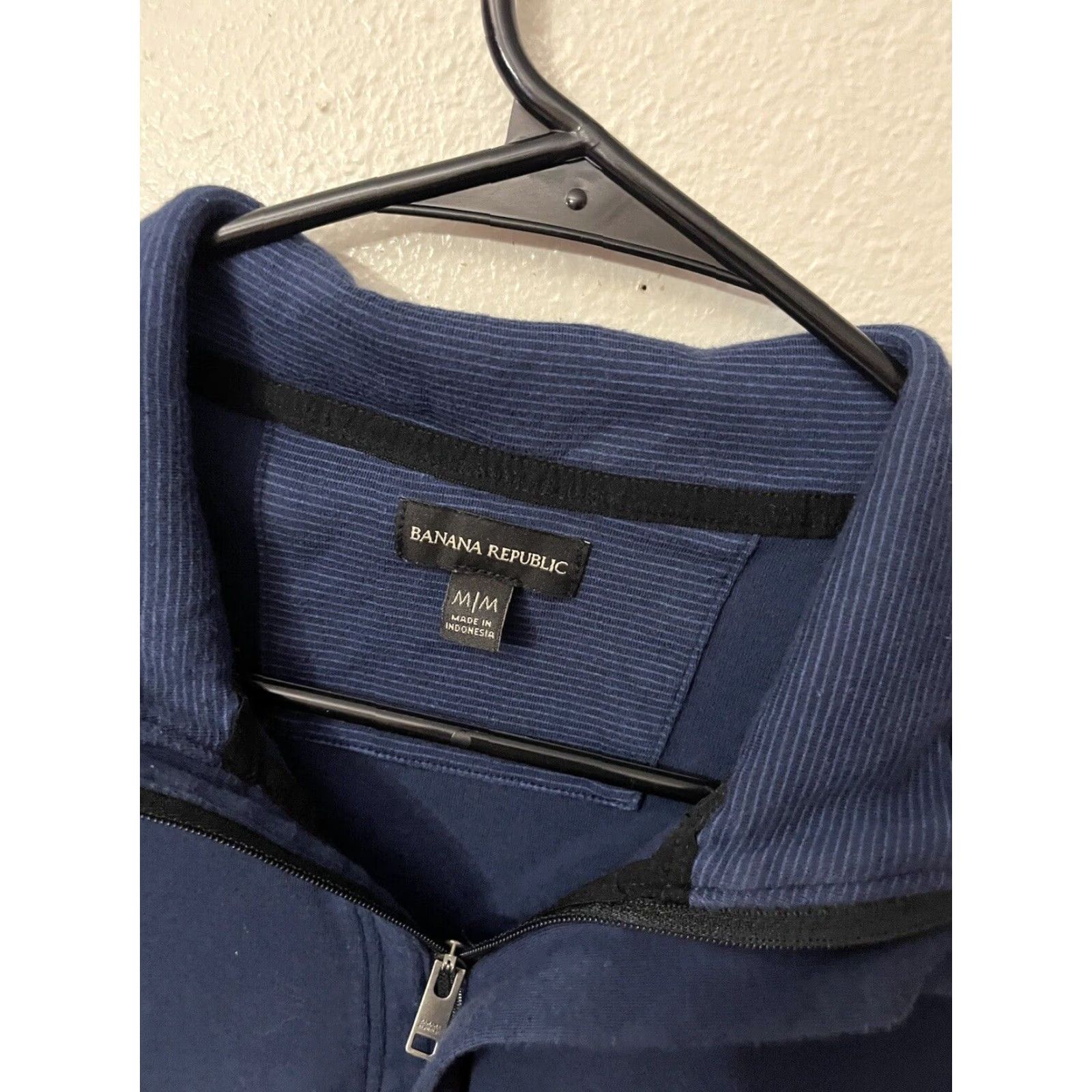 Banana Republic Banana Republic Sweater Mens M Blue 1/4 Zip Pullover Mock Neck Long Sleeve Casual Workwear Fashion Classic Size US M / EU 48-50 / 2 - 3 Thumbnail