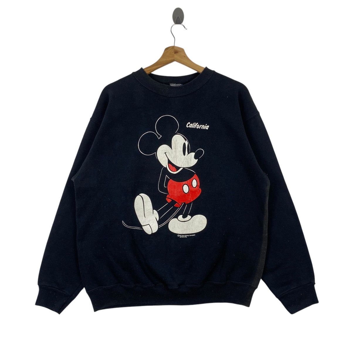 Mickey Mouse × Tultex × Vintage Vintage 90's MICKEY MOUSE CALIFORNIA Faded Crewneck Size US L / EU 52-54 / 3 - 1 Thumbnail