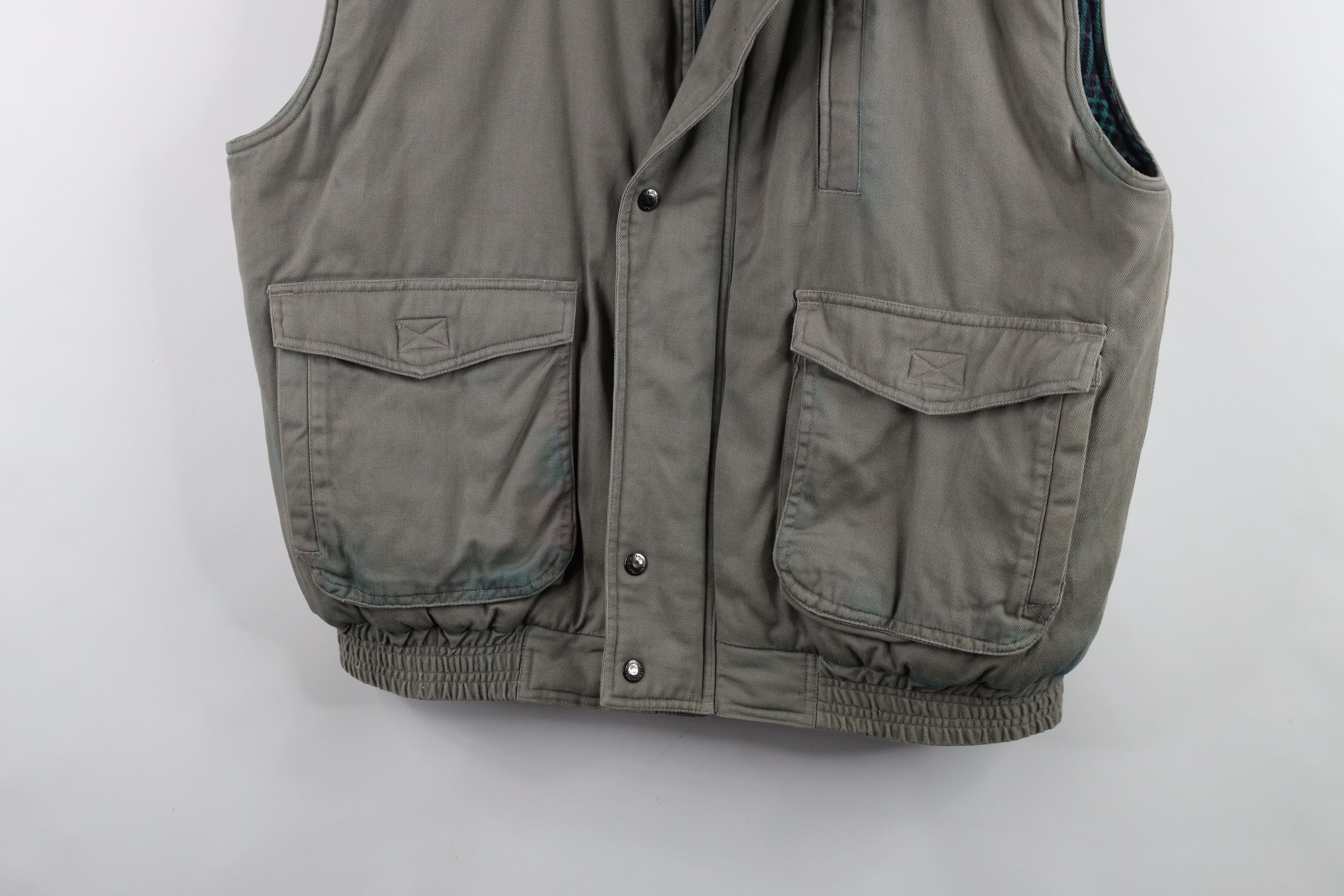 Vintage Vintage 90s Streetwear Lined Full Zip Puffer Vest Jacket Size US L / EU 52-54 / 3 - 3 Thumbnail
