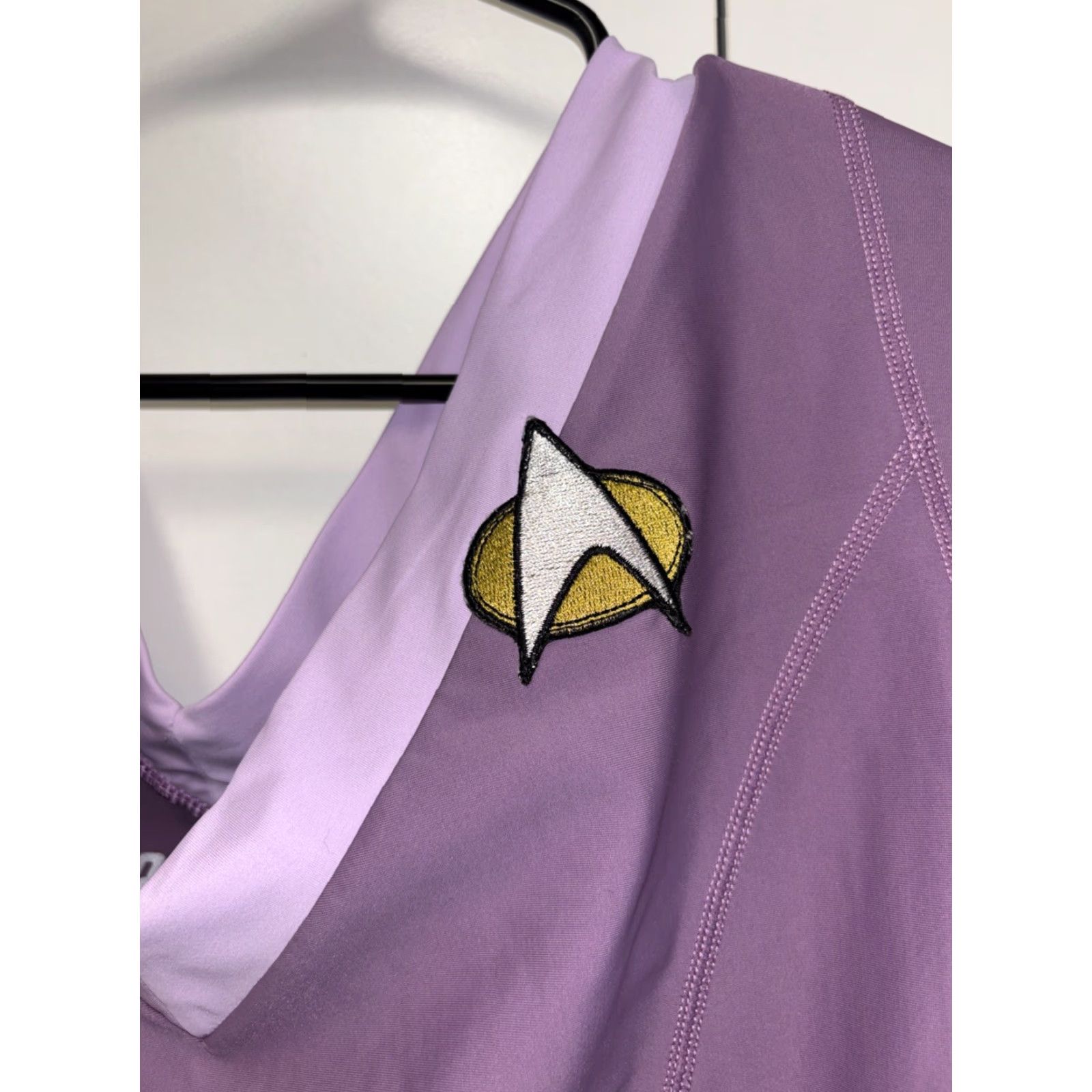NEXT **Purple Star Trek T-Shirt Women Cosplay Costume L V-Neck** User: Purple Star Trek T-Shirt Women Cosplay Costume L V-Neck Size L / US 10 / IT 46 - 3 Thumbnail