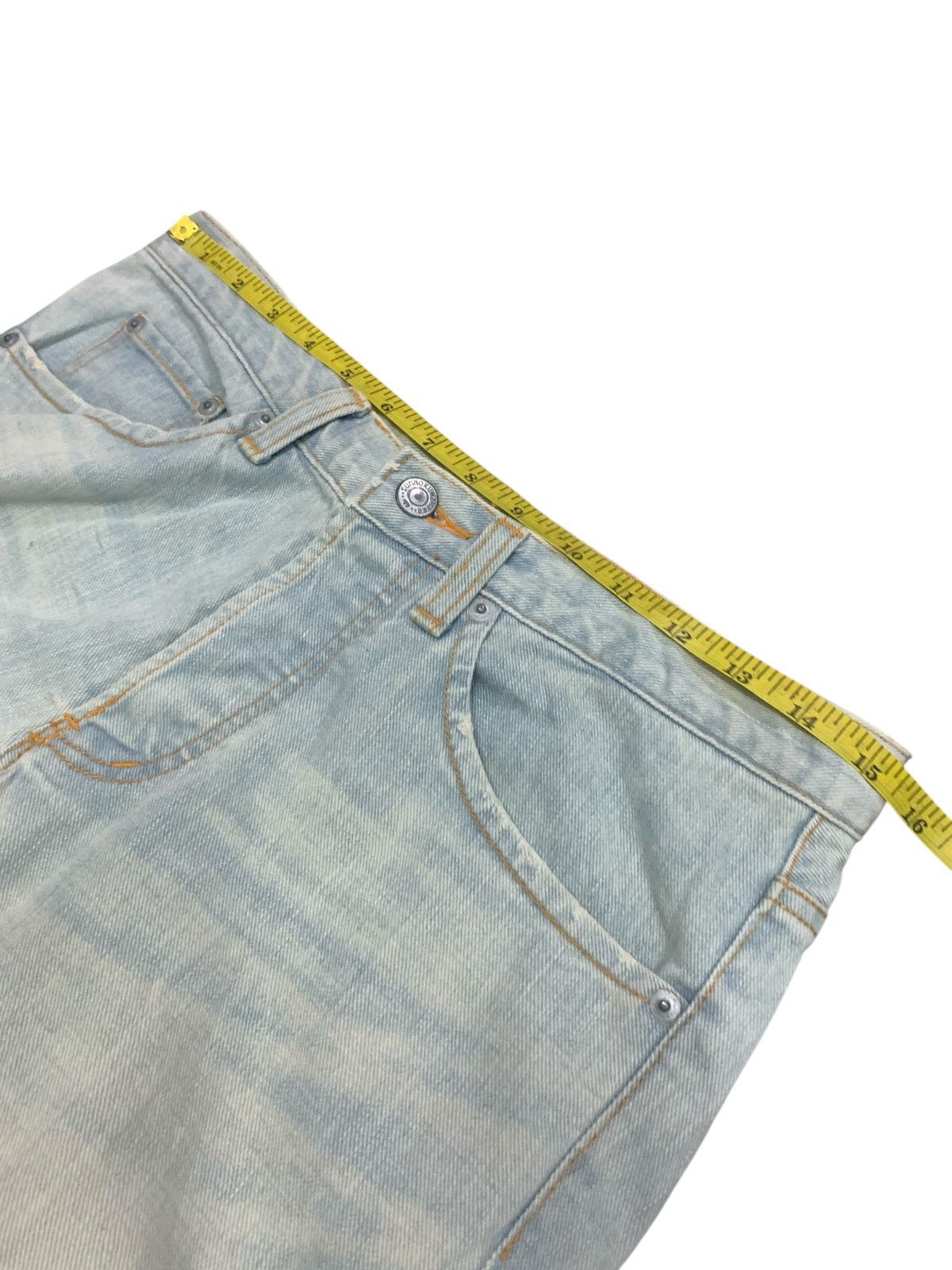 Issey Miyake Issey Miyake Sunao Kuwahara Distressed Design Jeans Size US 30 / EU 46 - 10 Thumbnail