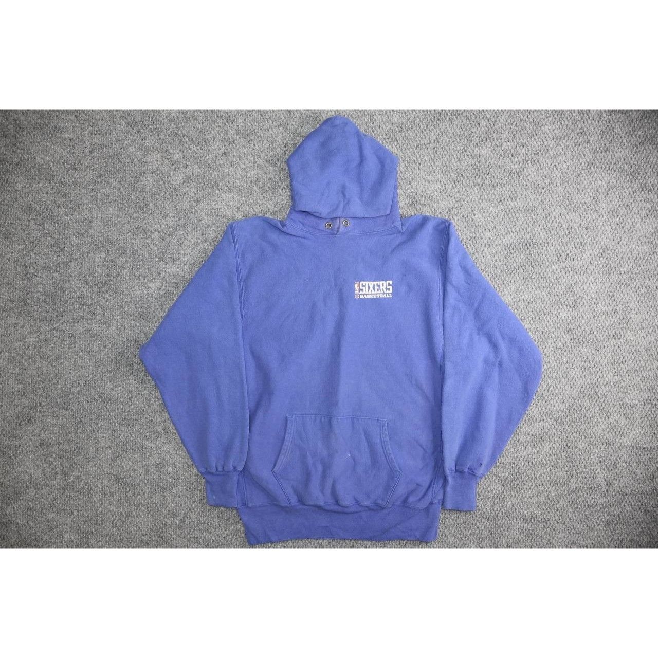 Champion Vintage 90s Champion Reverse Weave Philadelphia 76ers Hoodie Size US XXL / EU 58 / 5 - 7 Thumbnail