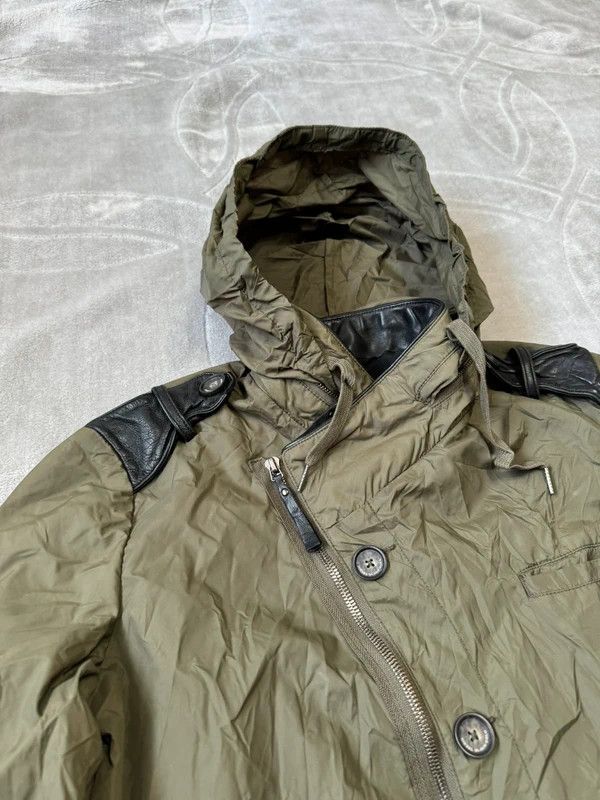 Diesel Black Gold Diesel Black Gold Military Parka Coat Jacket Nylon Leather S Size S / US 4 / IT 40 - 4 Thumbnail