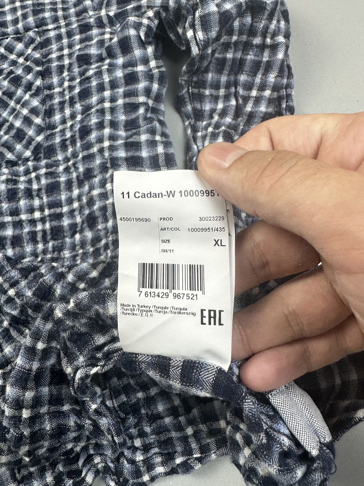 Strellson Blue check button shirt Strellson Size US S / EU 44-46 / 1 - 5 Thumbnail