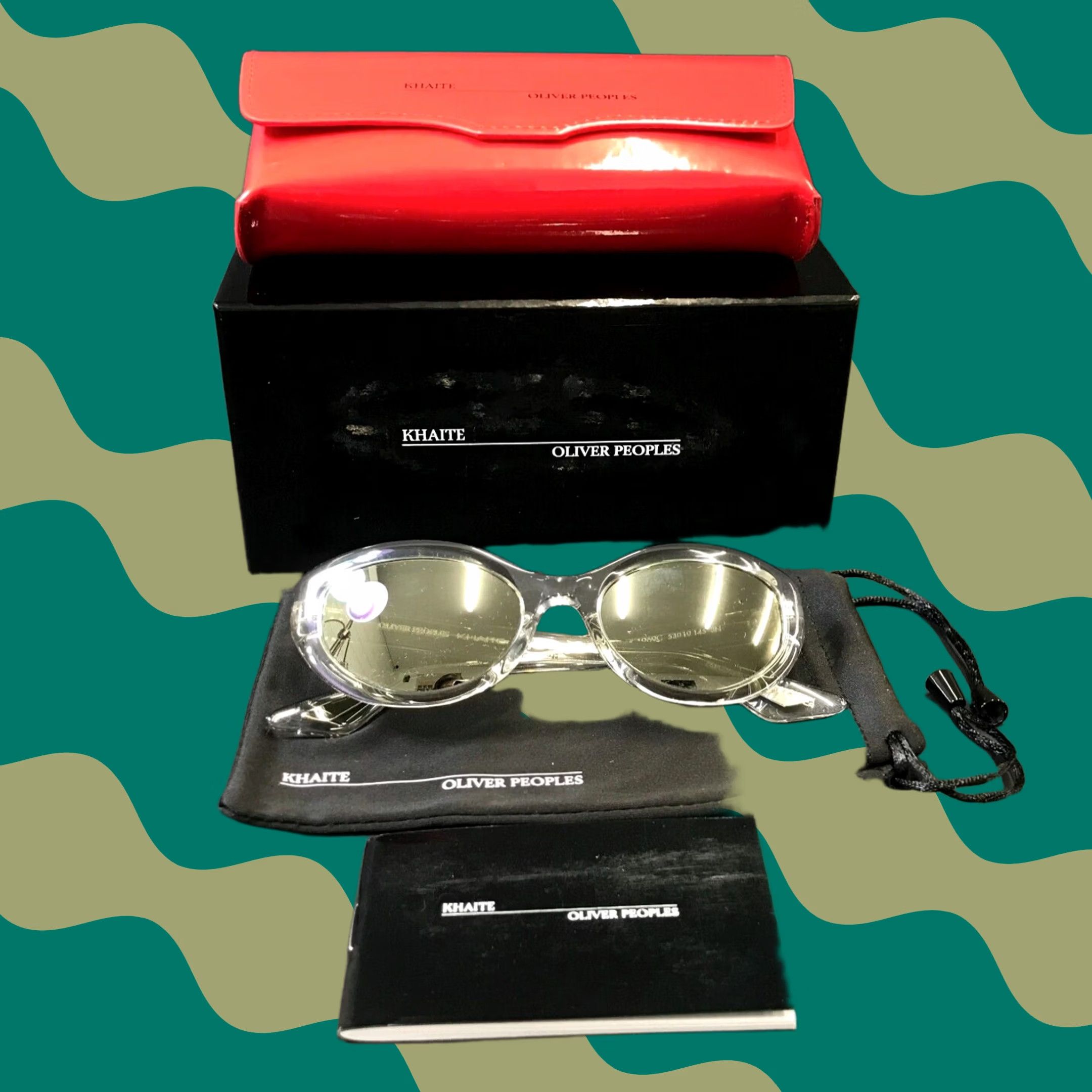 Oliver Peoples x KHAITE Sunglasses OV5513SU 11015C 1969C Crystal w Silver Mirror Oliver Peoples x KHAITE Sunglasses OV5513SU 11015C 1969C  main image 2