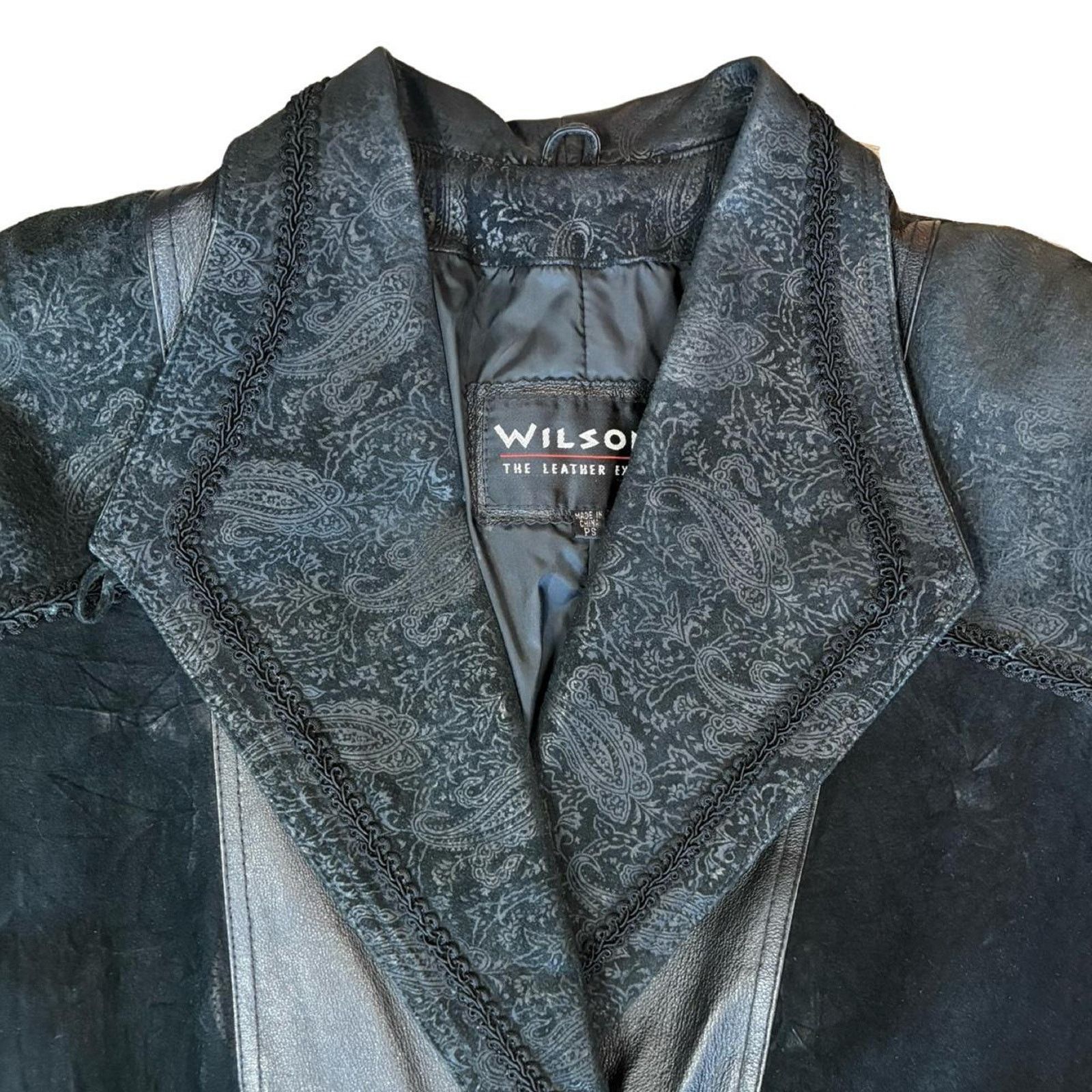 Wilsons Leather Vintage leather trench coat wilson/s sz S petite patchwork Size S / US 4 / IT 40 - 3 Thumbnail