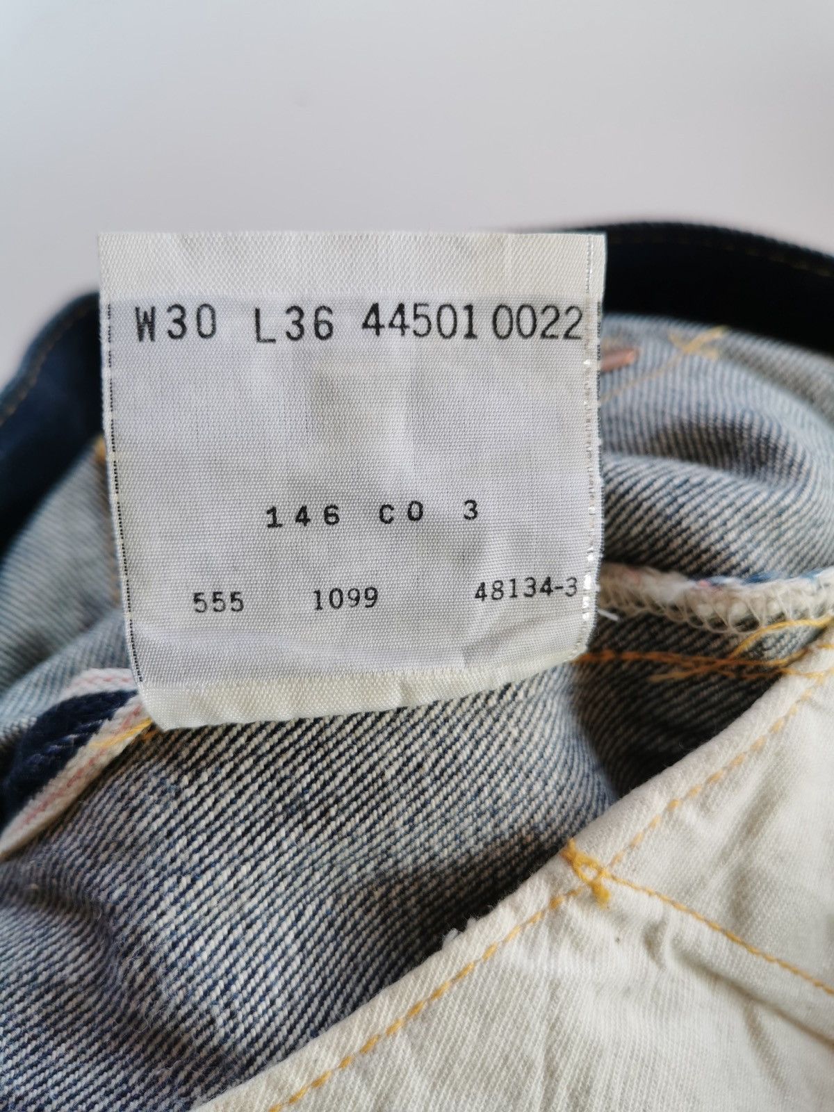 LVC × Levi's × Levi's Vintage Clothing Levis S501XX Selvedge Denim Jeans Rare Design Size US 29 - 13 Thumbnail