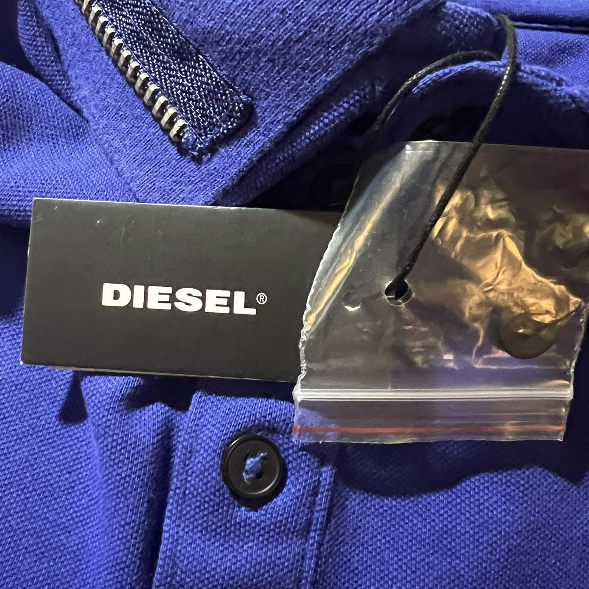 Diesel Diesel Zipper Collar Detail Polo Shirt Size US XL / EU 56 / 4 - 4 Thumbnail