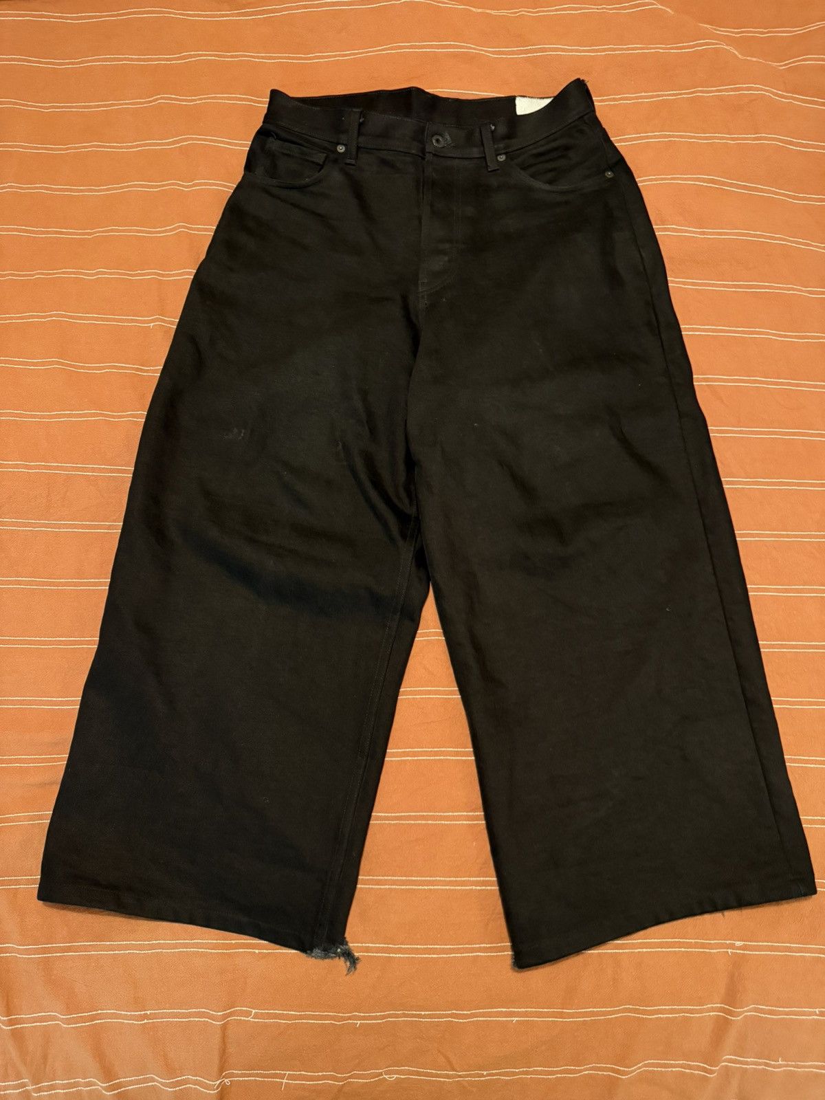 K-Two Studios Ktwo 20oz Selvedge Jet Black Japanese Denim Size US 32 / EU 48 - 2 Thumbnail